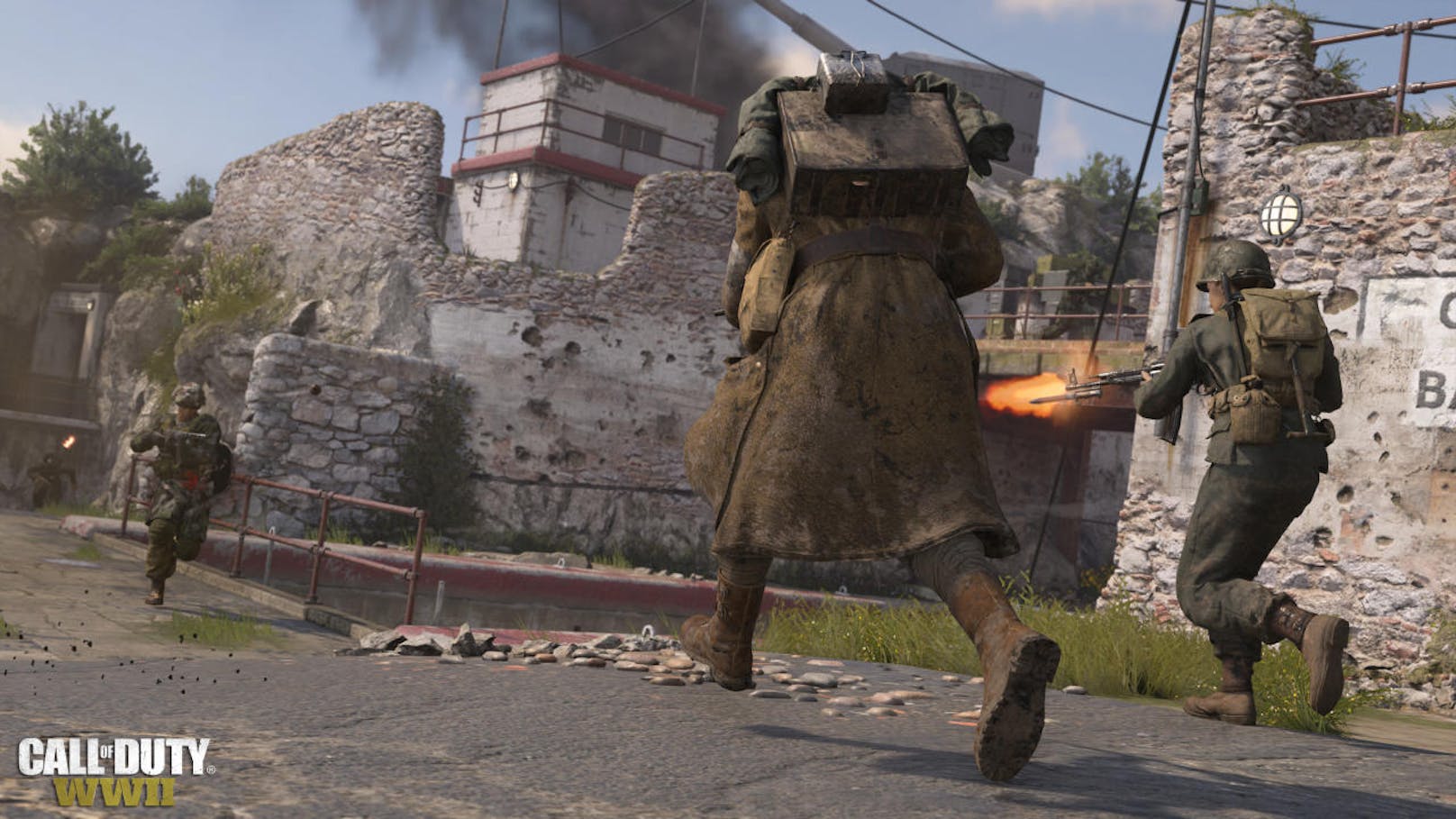 Call of Duty: WWII profitiert deutlich davon, dass nicht mehr vorwiegend auf gewaltige Gegnermassen geschossen wird, sondern immer wieder Einzelbegegnungen hervorstechen.