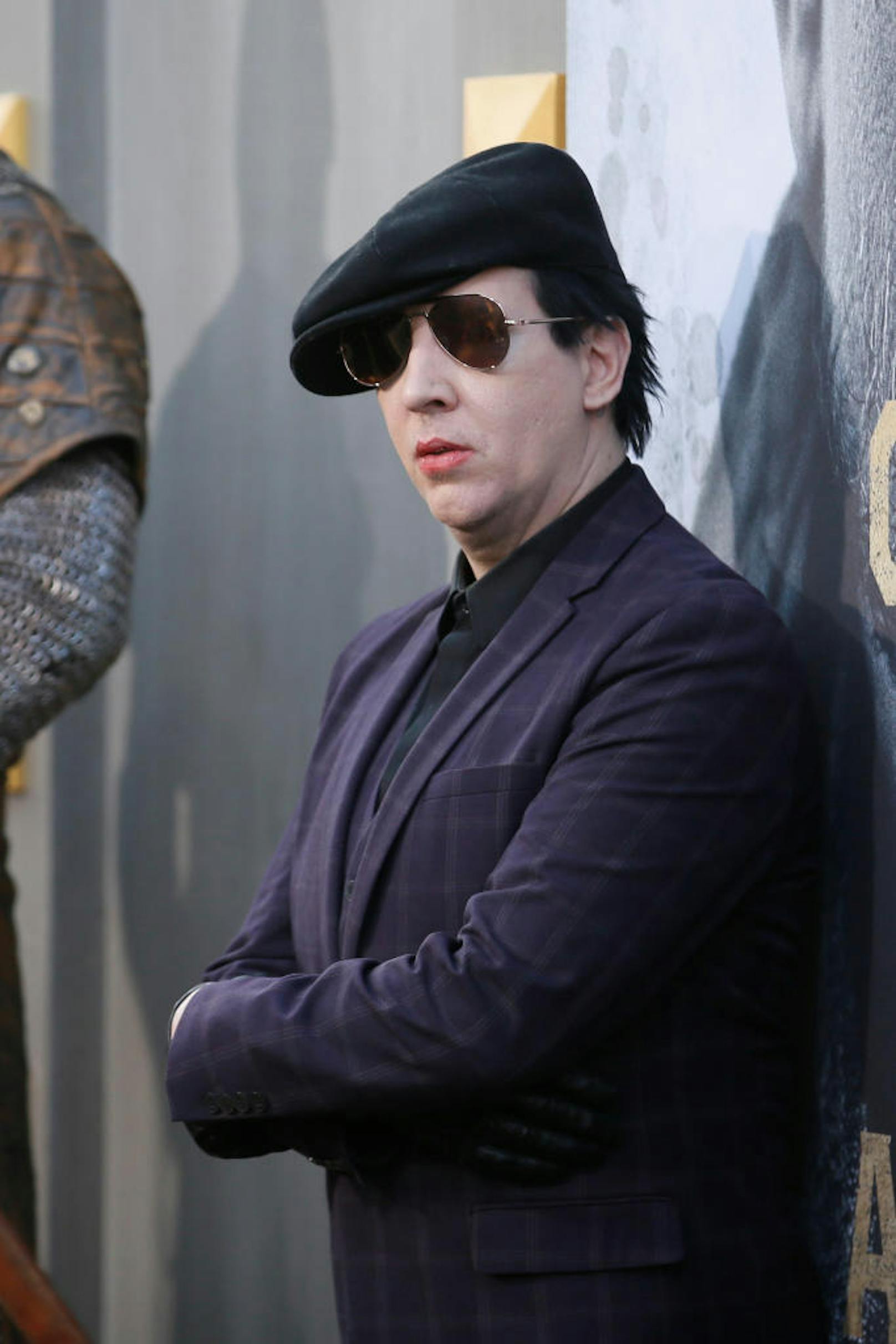 Der amerikanische Musiker und Sänger Marilyn Manson - bürgerlich Brian Warner.