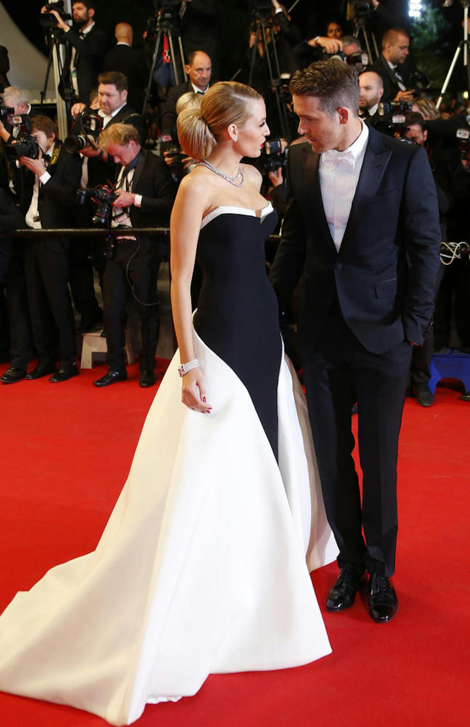 Ryan Reynolds und Blake Lively am roten Teppich des 67. Cannes Film Festival in Cannes am 16. Mai, 2014