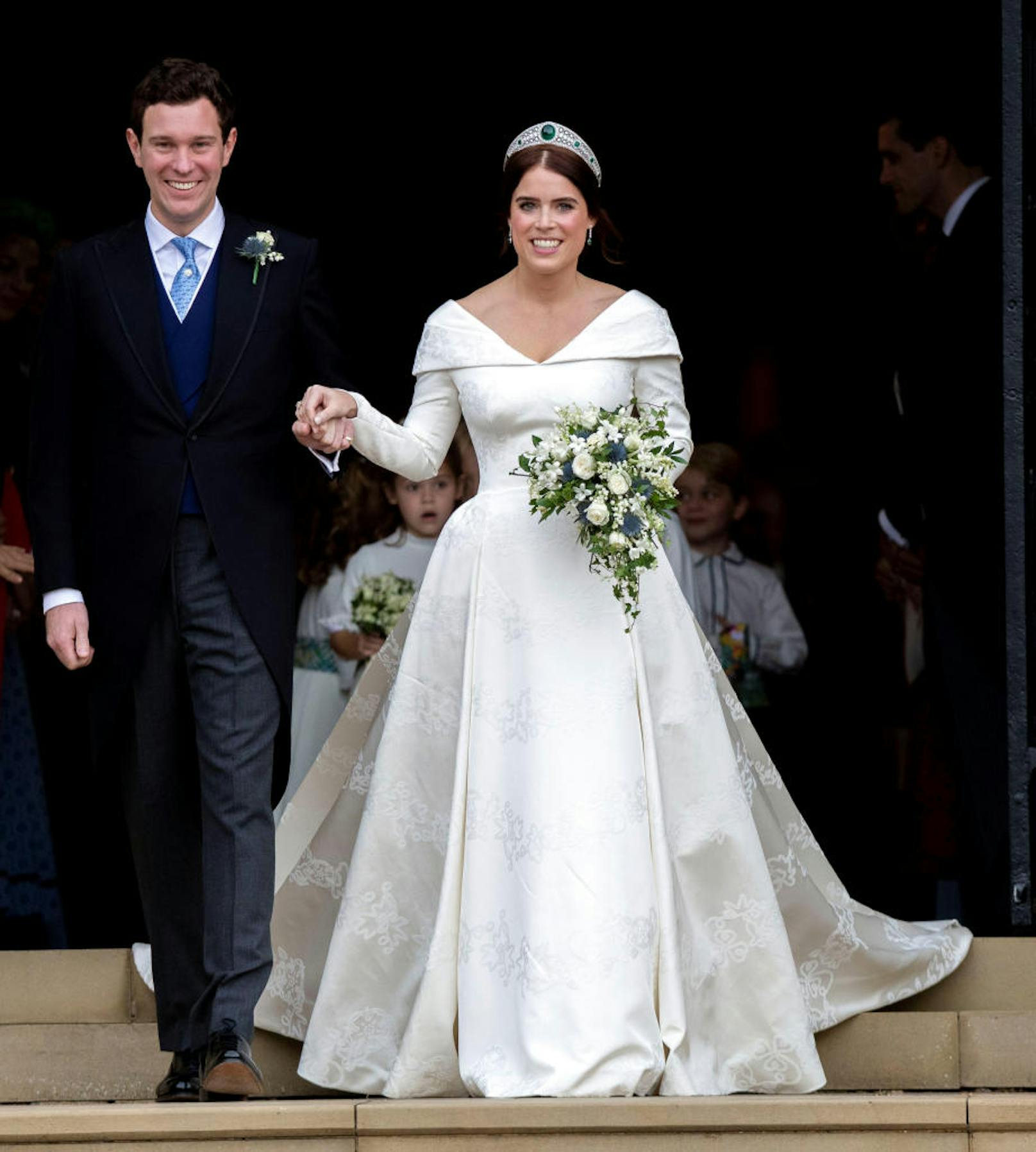 Prinzessin Eugenie und Jack Brooksbank bei ihrer Heirat auf Schloss Windsor 2018.