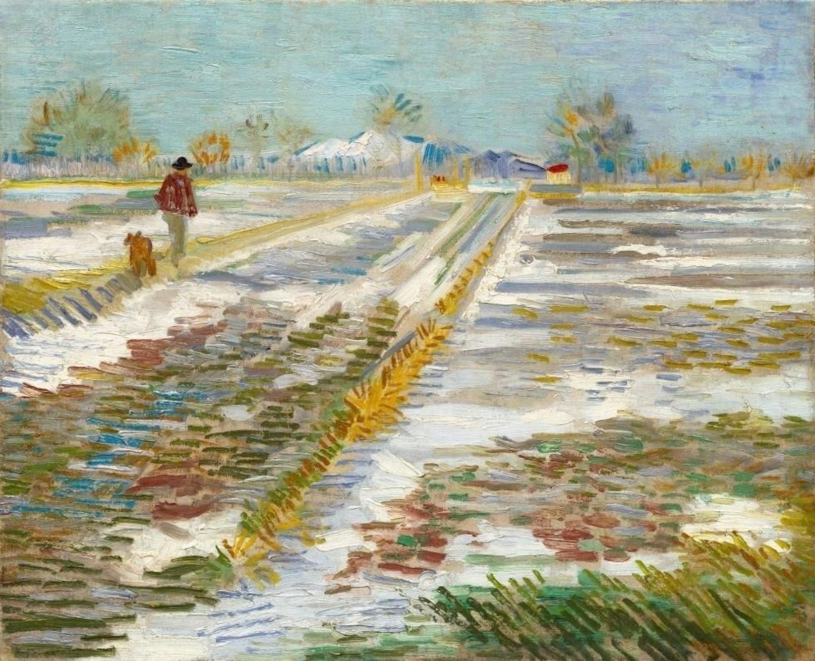 Vincent van Gogh "Landschaft im Schnee" hängt im Guggenheim Museum in New York. Donald Trump wollte sich das Gemälde für seine Privatgemächer im Weißen Haus ausborgen.