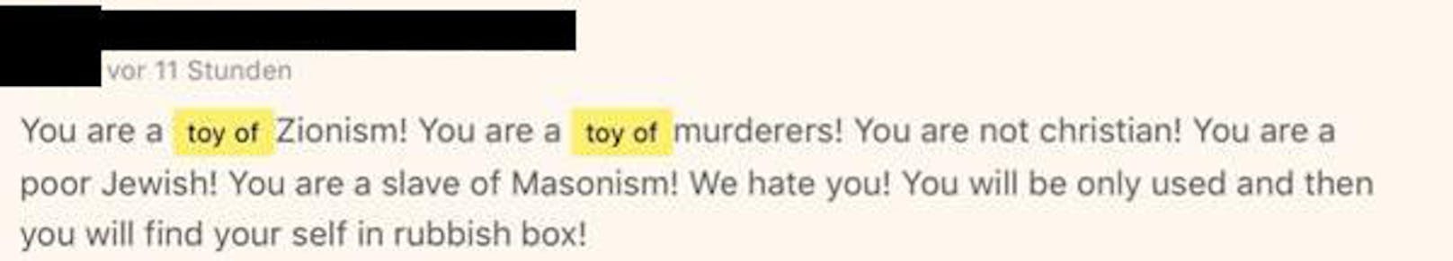 Im Netz sind antisemitische Kommentare gegen Sebastian Kurz zu finden.