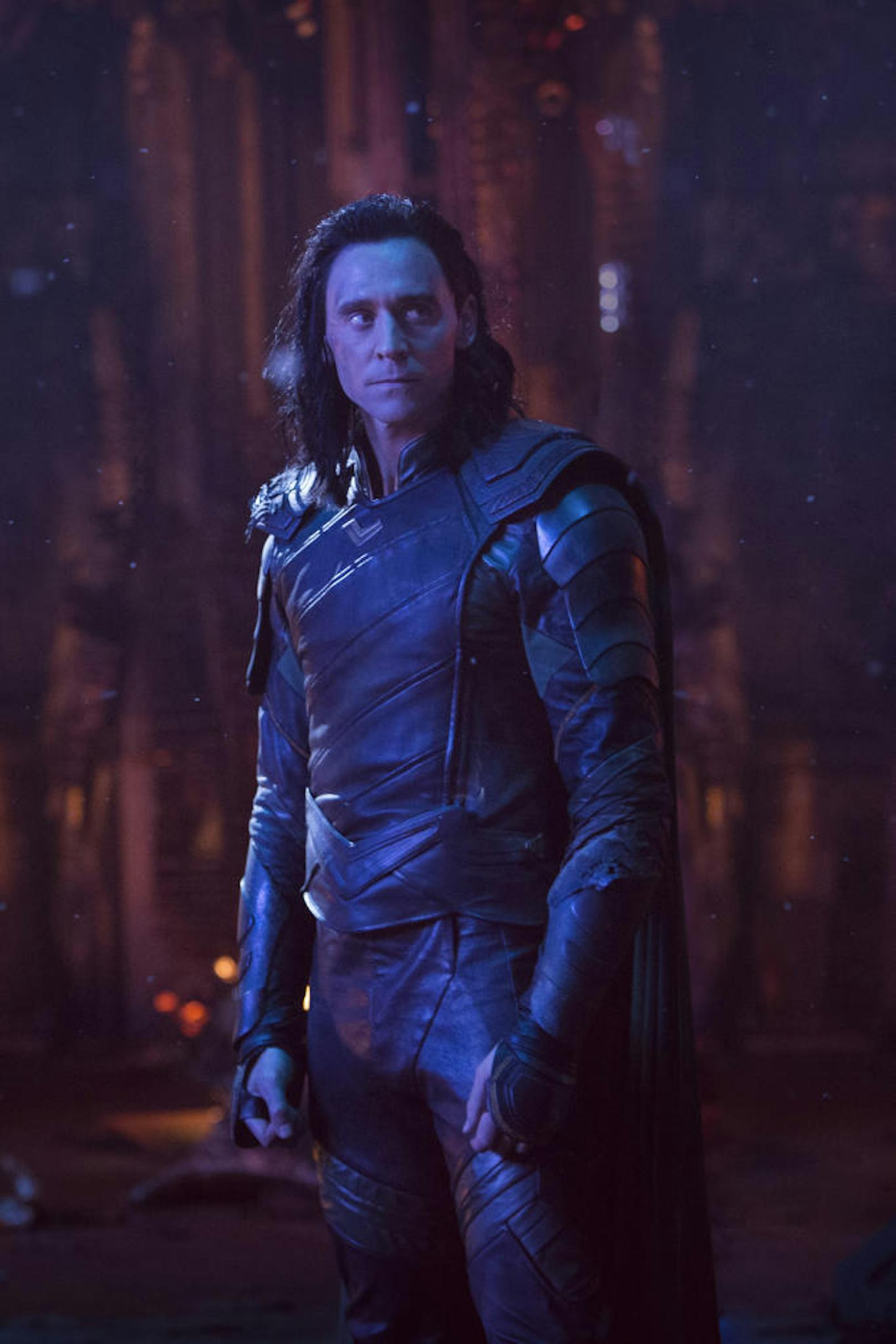 Loki (Tom Hiddleston) legt sich in "Avengers: Infinity War" mit Thanos an.
