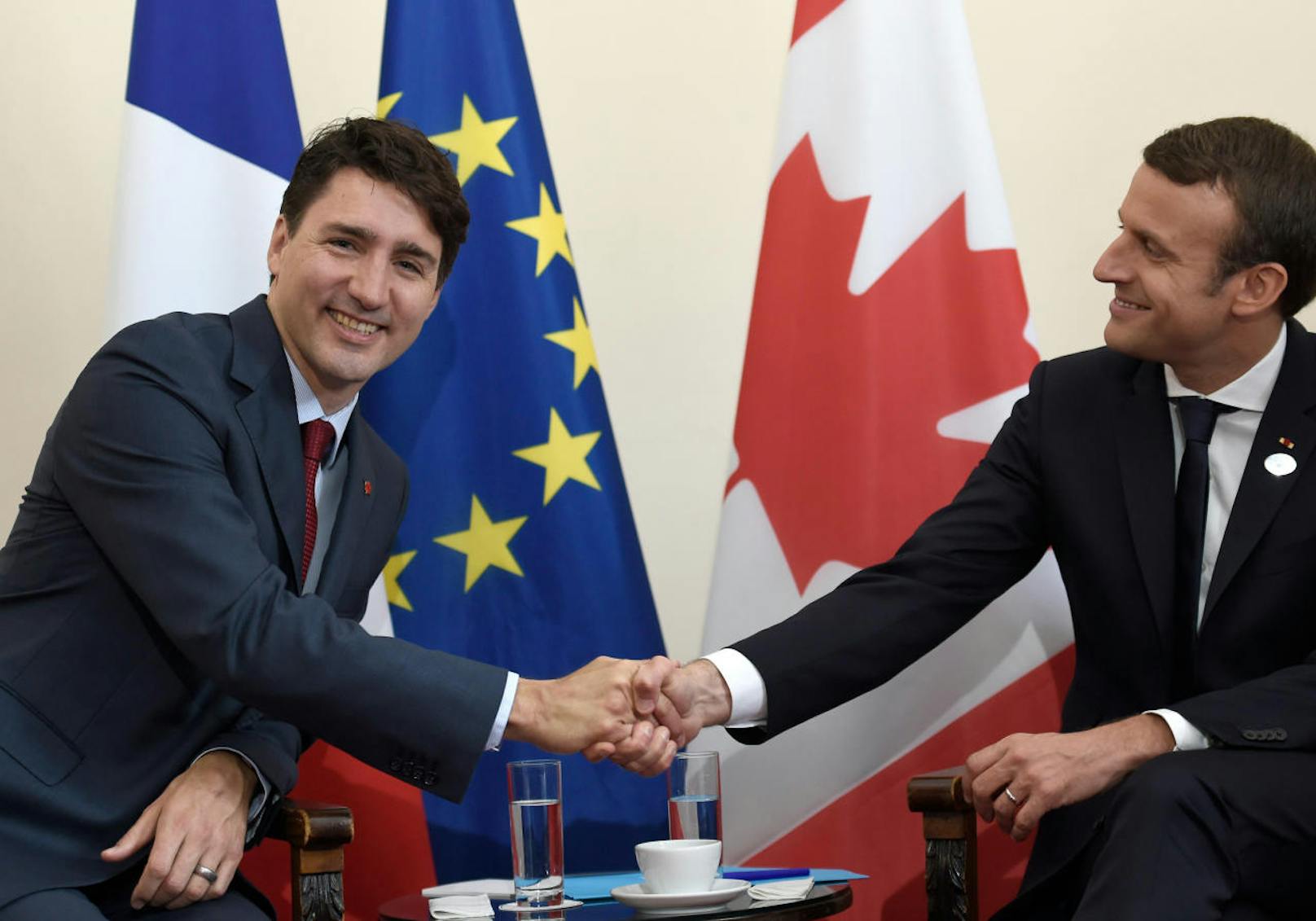 Hat der kanadische Premier Justin Trudeau an seinen Augenbrauen ebenfalls "gearbeitet". Internationale Medien haben dies in den den letzten Monaten spekuliert.