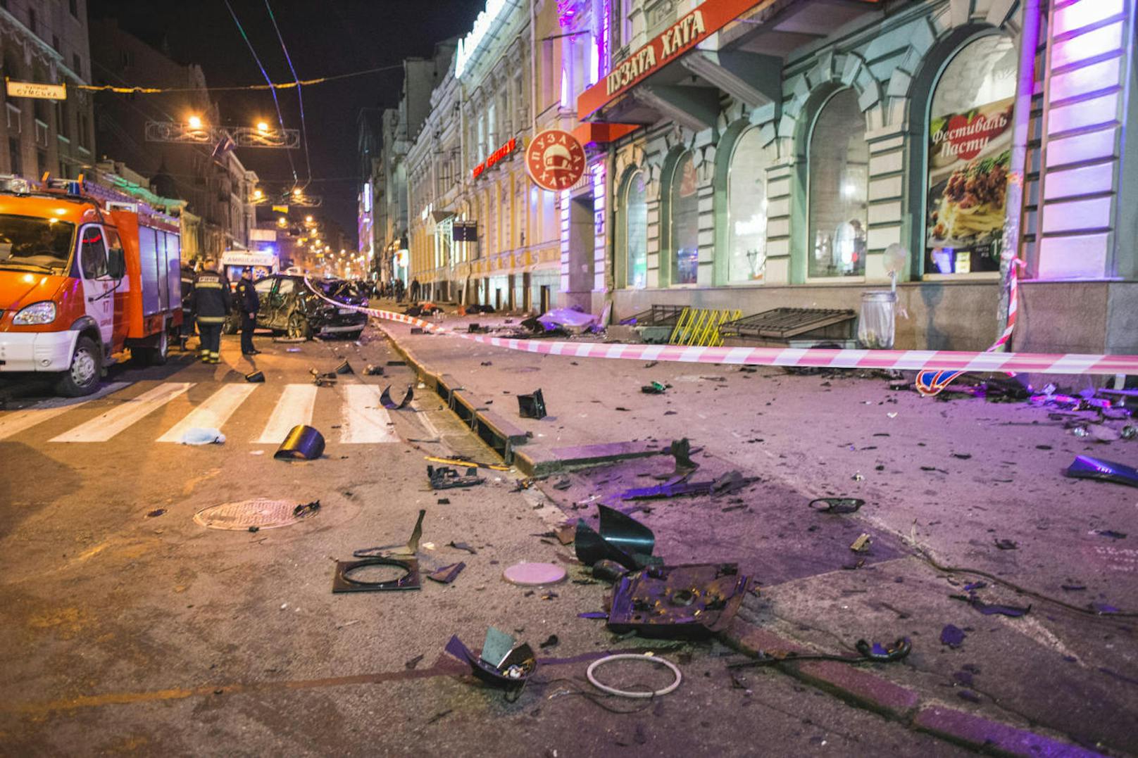 Sechs Menschen starben in Kharkiv, Ukraine...