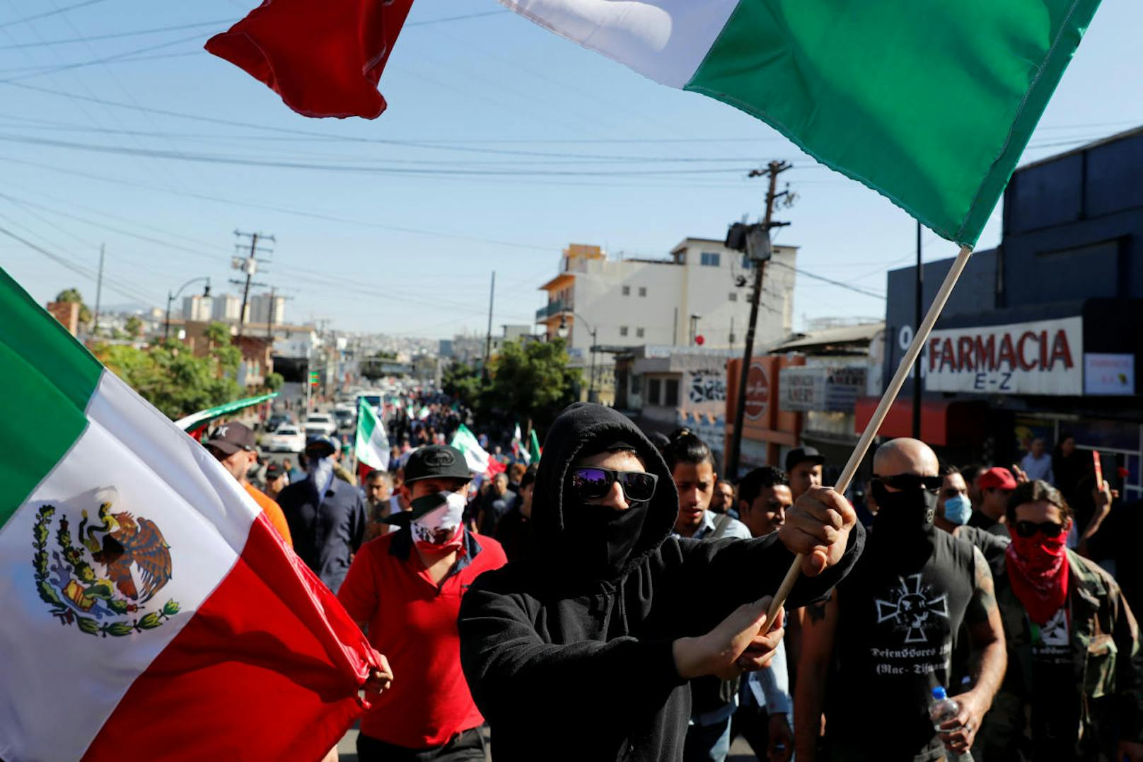 Am Sonntag gab es in Tijuana Proteste.