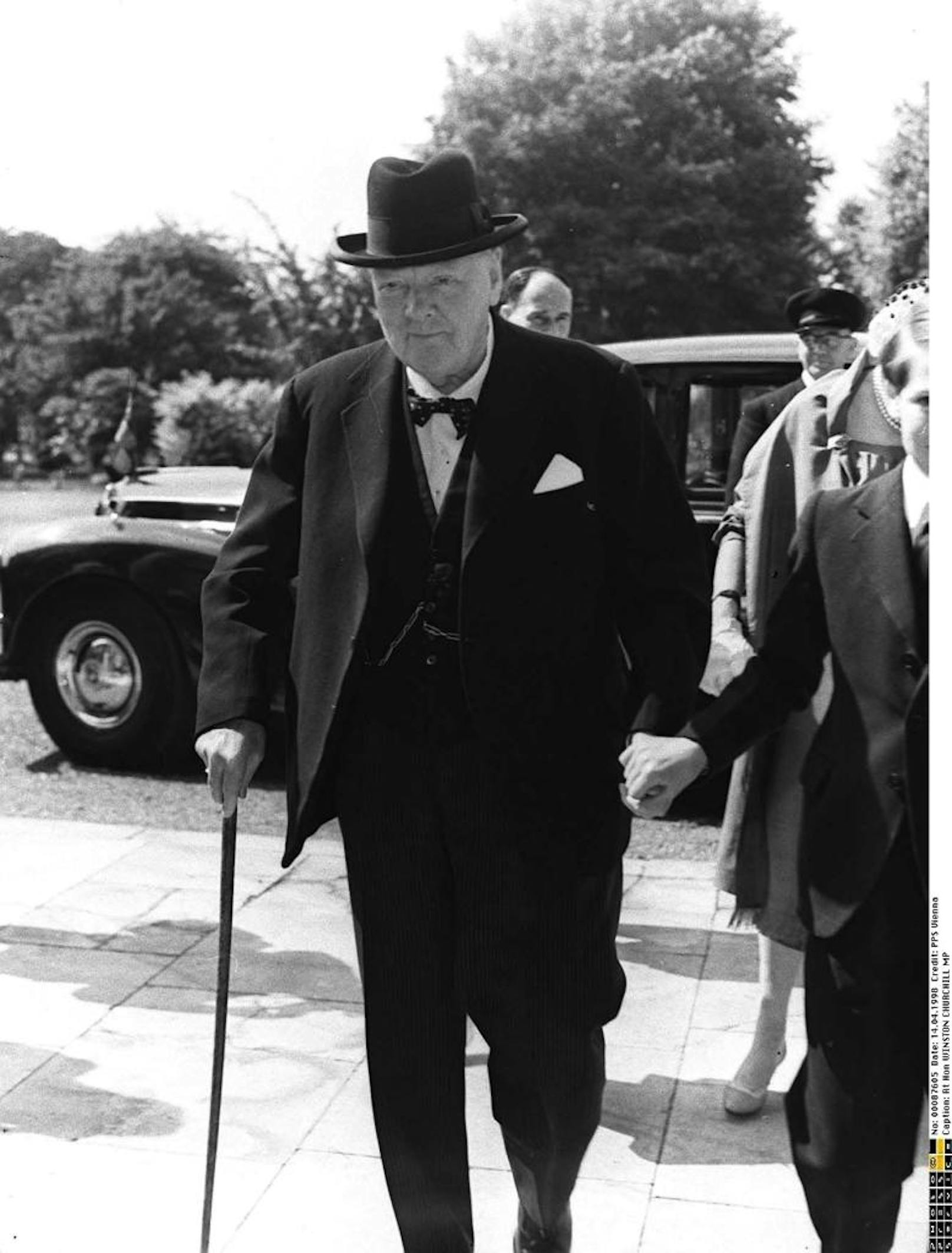 ... der britische Politiker Winston Churchill, ...