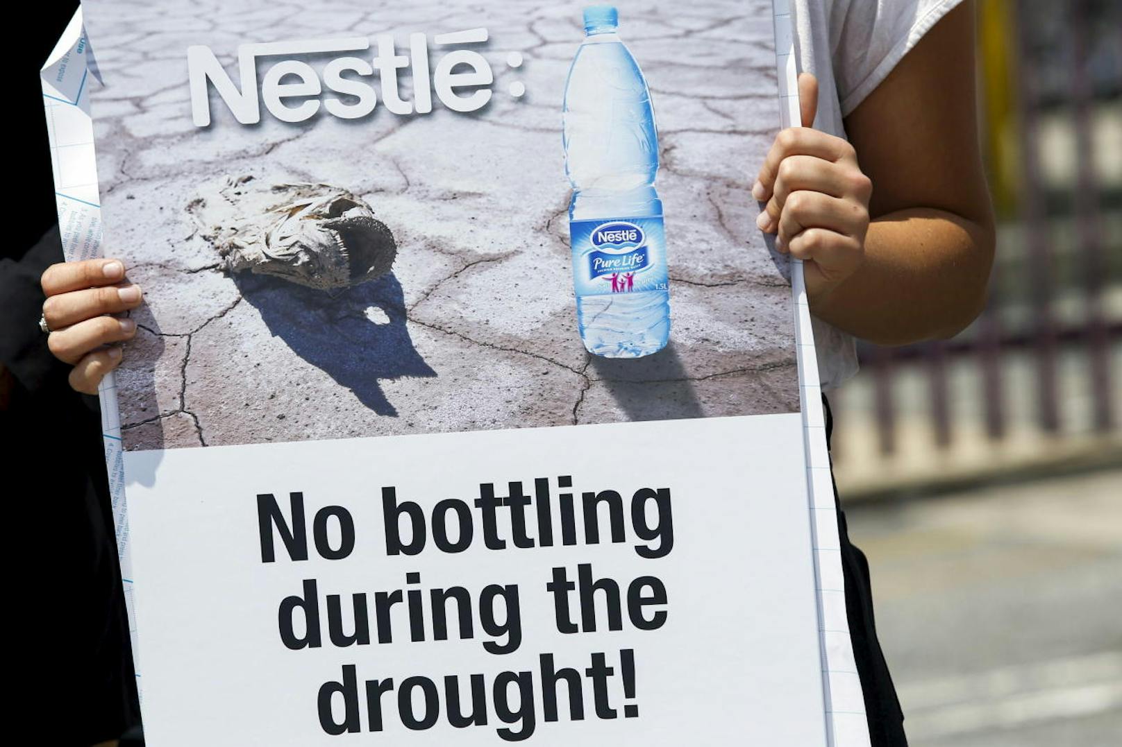 Proteste gegen Nestlé und sein Wassergeschäft gibt es immer wieder.