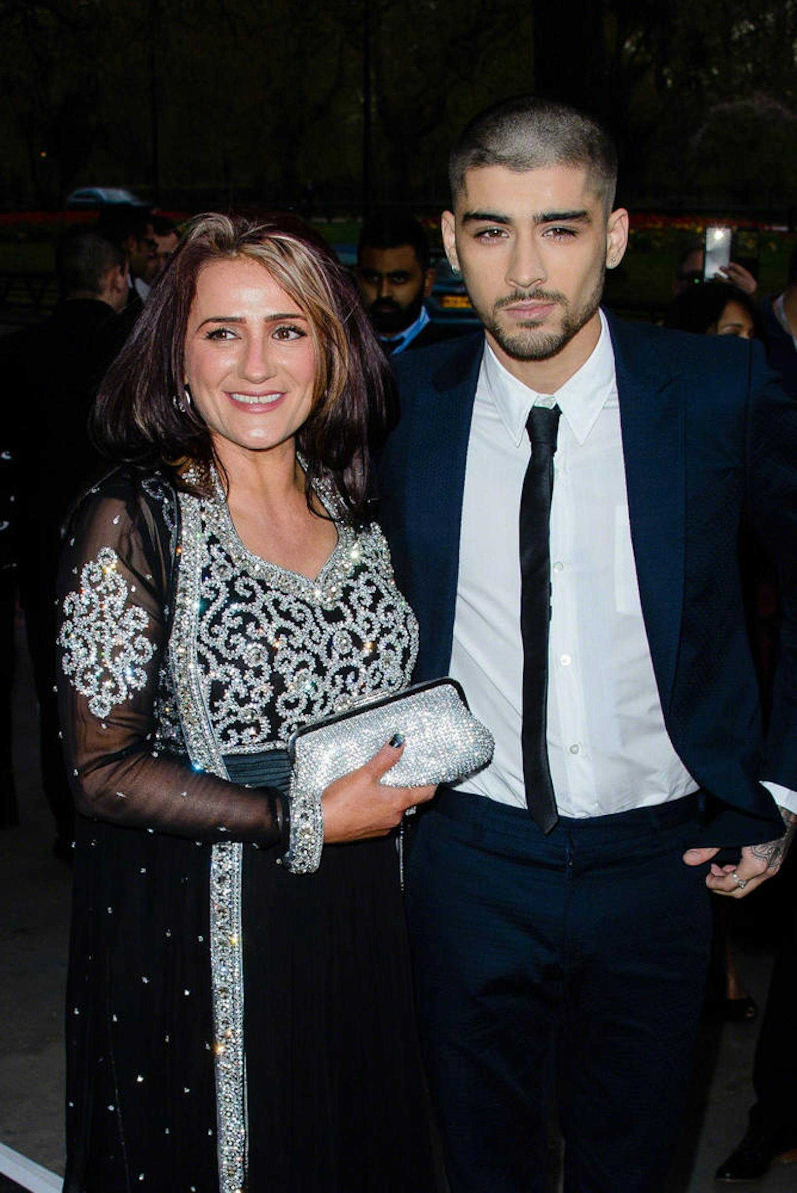 Zayn Malik und seine Mutter Trisha Malik bei den "The Asian Awards" 2015 in London.