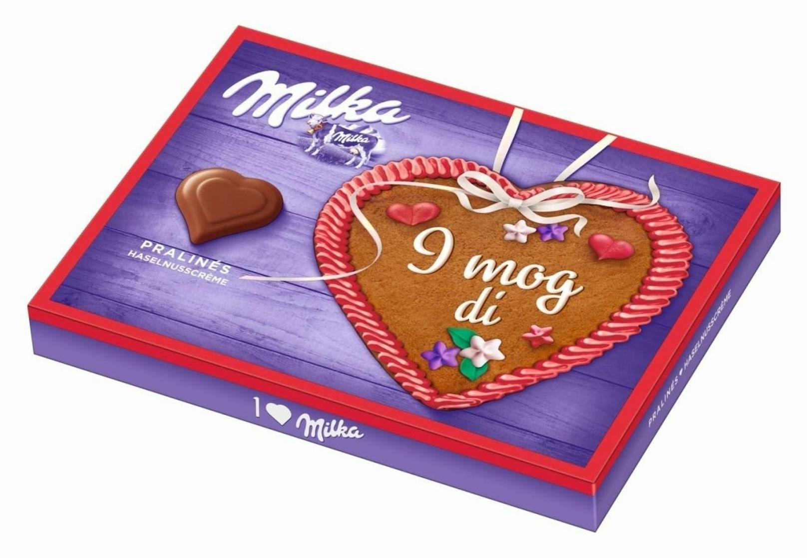 Milka Pralinen Haselnusscrème "I mog di"