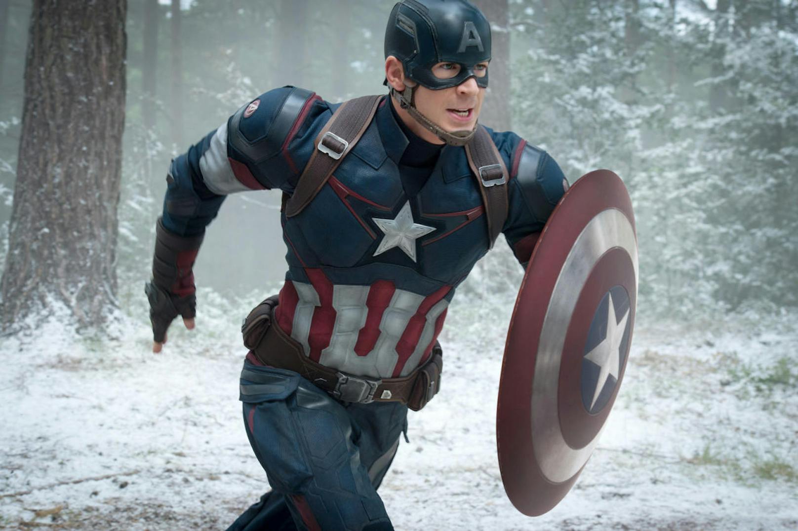 Captain America, fast nie ohne sein Schild
