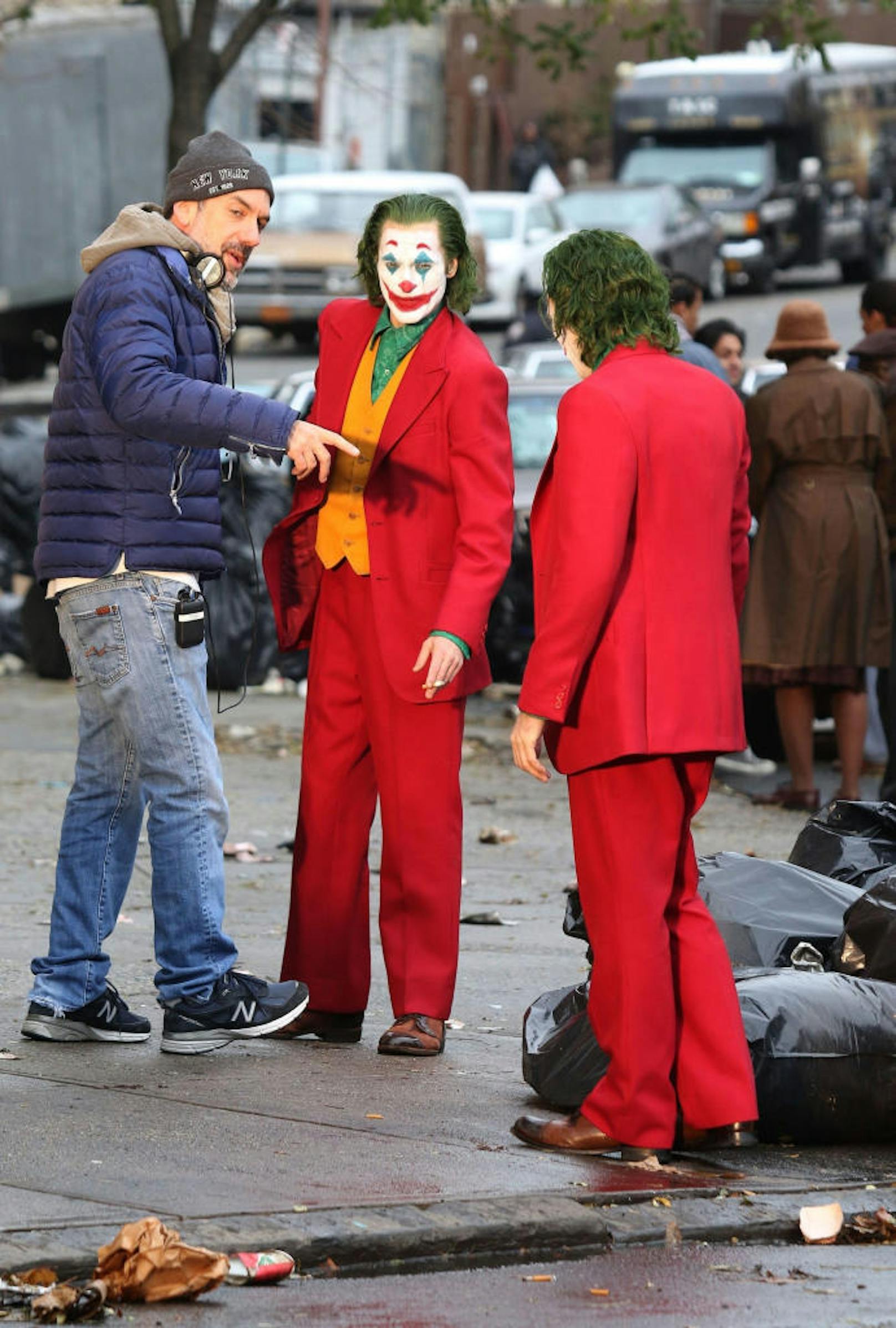 Deshalb waren am Set auch zwei Jokers unterwegs. Denn ohne Stunt-Double ging bei dieser Szene gar nichts. 