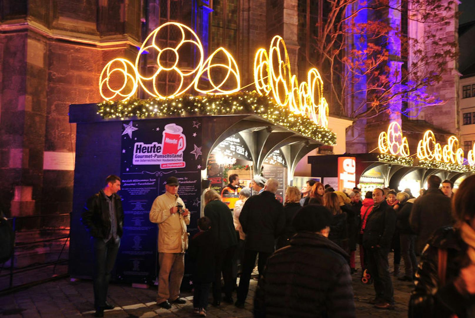 Bald lädt auch heuer der "Heute"-Gourmet-Punschstand auf den Wiener Stephansplatz