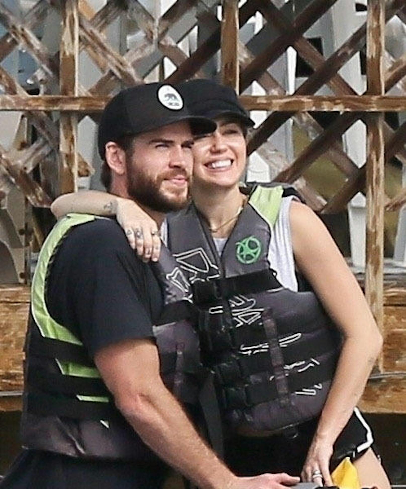Liam Hemsworth und Miley auf Tybee Island, wo sie sich kennen und lieben lernten.