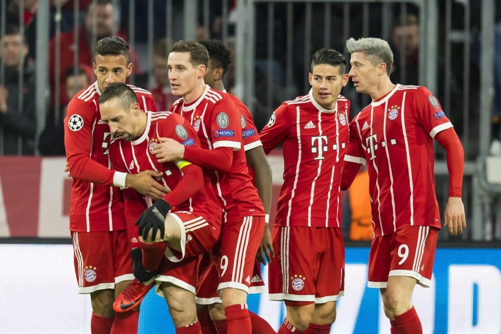 Bayern gegen PSG: Lewandowski sorgte für das frühe 1:0.