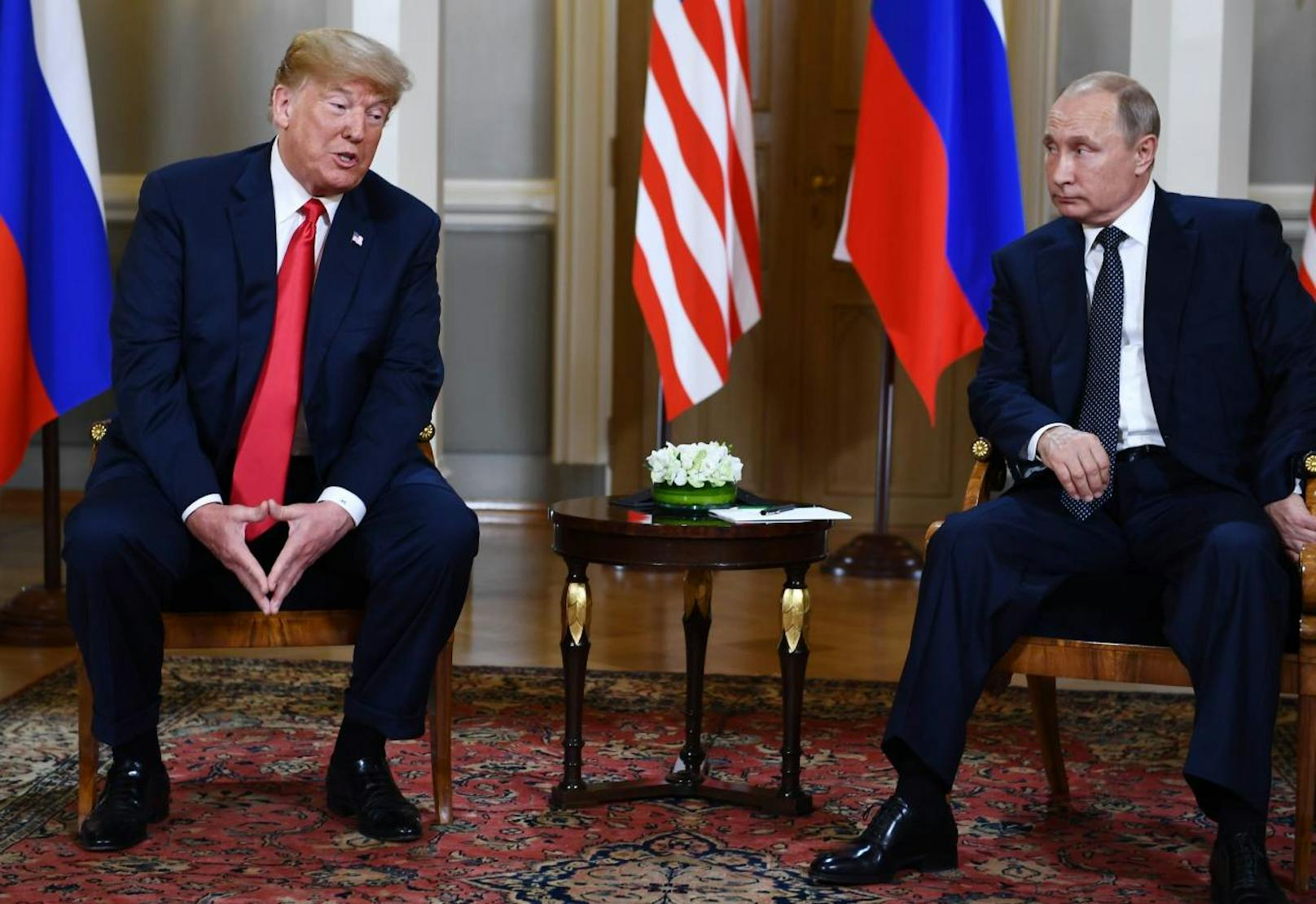 Trump erklärte, dass die beiden Staatschefs einiges zu besprechen haben. 