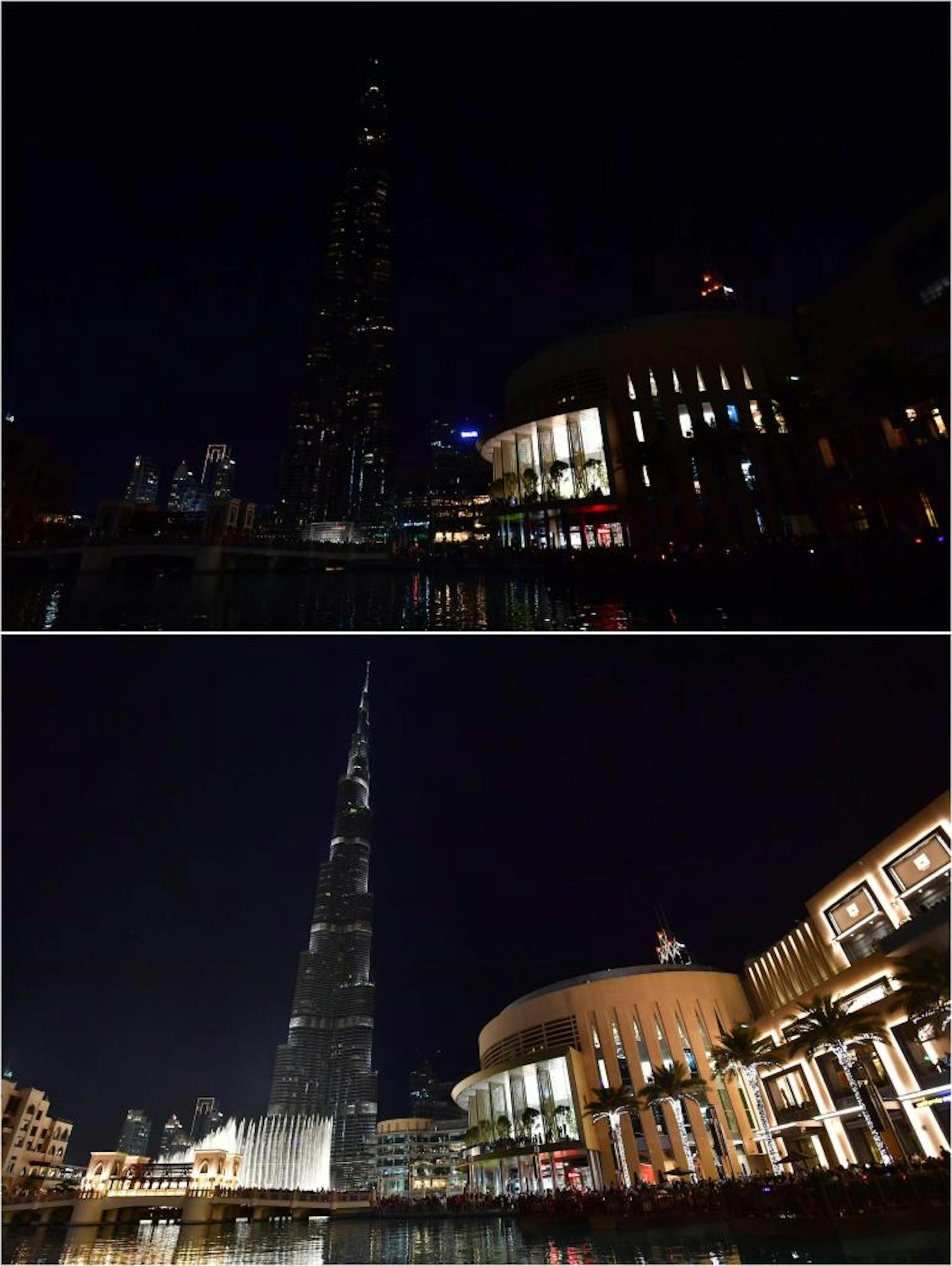 Das Burj Khalifa, das höchste Gebäude der Welt in Abu Dhabi