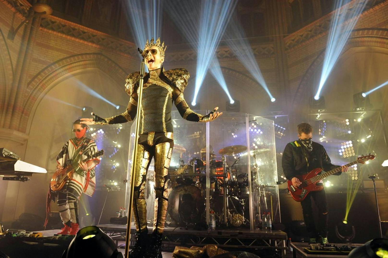 Tokio Hotel bei einem Konzert in der Kulturkiche Altona am 24. März 2015. 