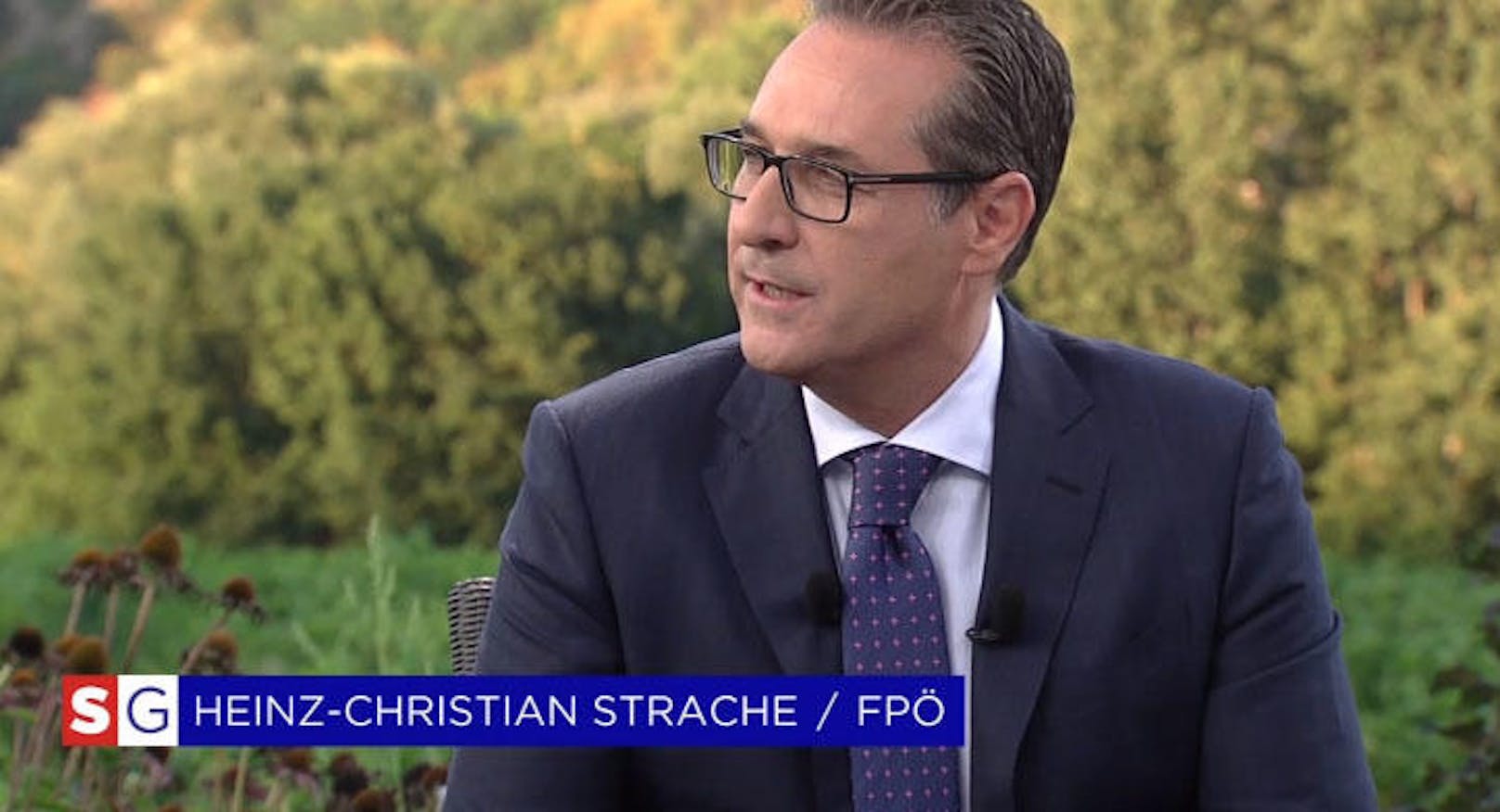 Vizekanzler und FPÖ-Chef Heinz-Christian Strache im Sommergespräch