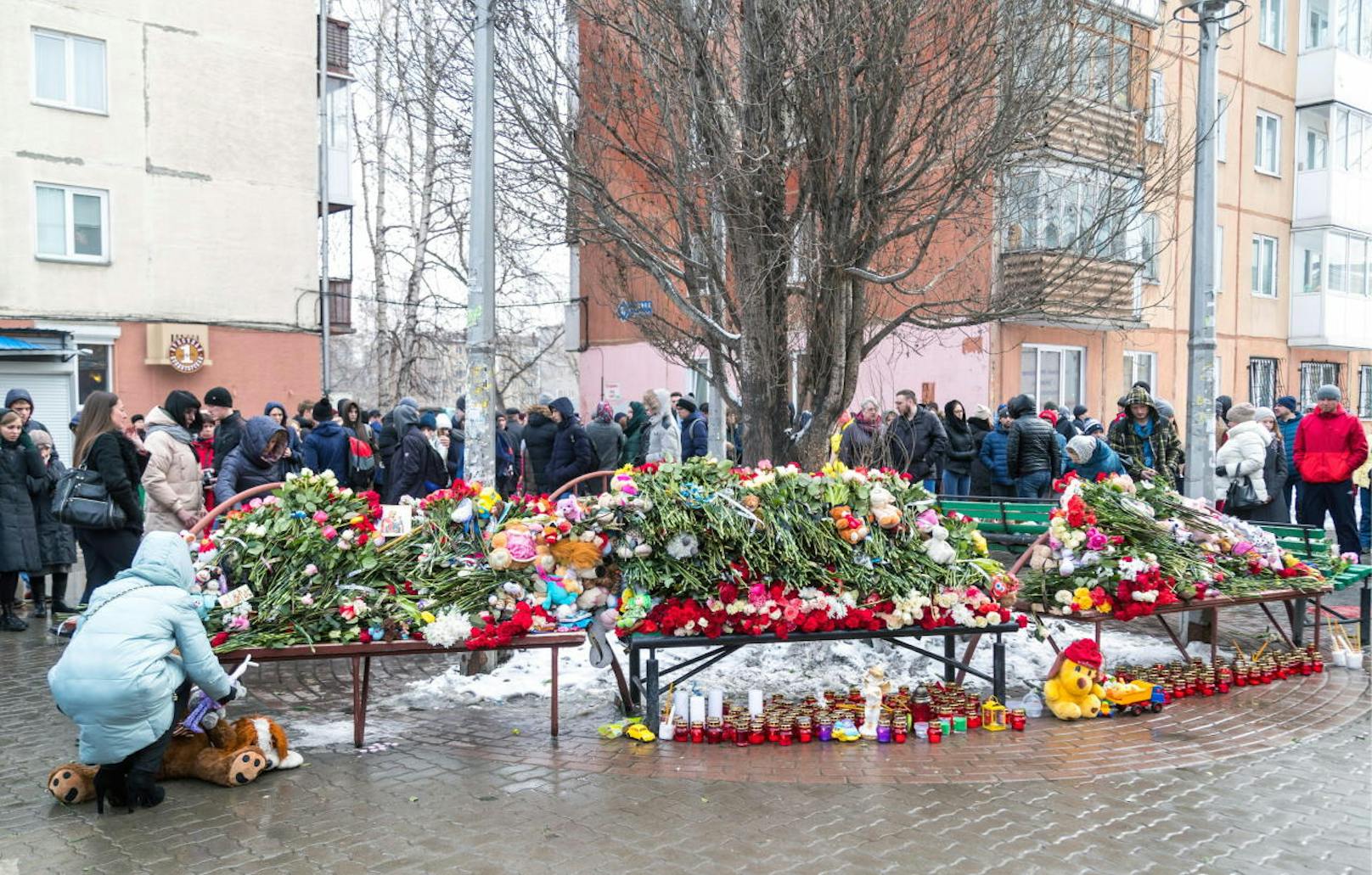 Mindestens 64 Menschen starben bei dem Brand in Kemerowo.