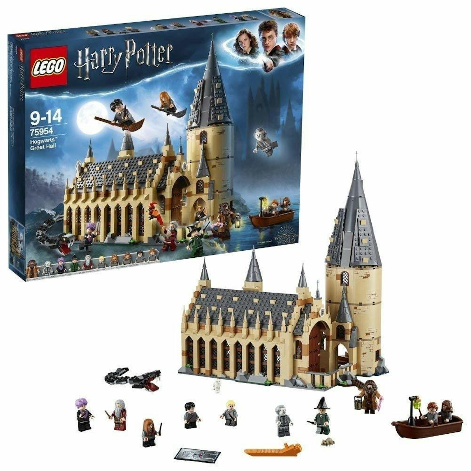 Die große Hogwarts-Halle von LEGO bereitet gerade etwas älteren Kindern Freude. Sie kennen nicht nur die Charaktere aus den Harry-Potter-Geschichten, sondern müssen sich gleichzeitig konzentrieren und Ausdauer beweisen, um das komplexe Bauwerk fertigzustellen.