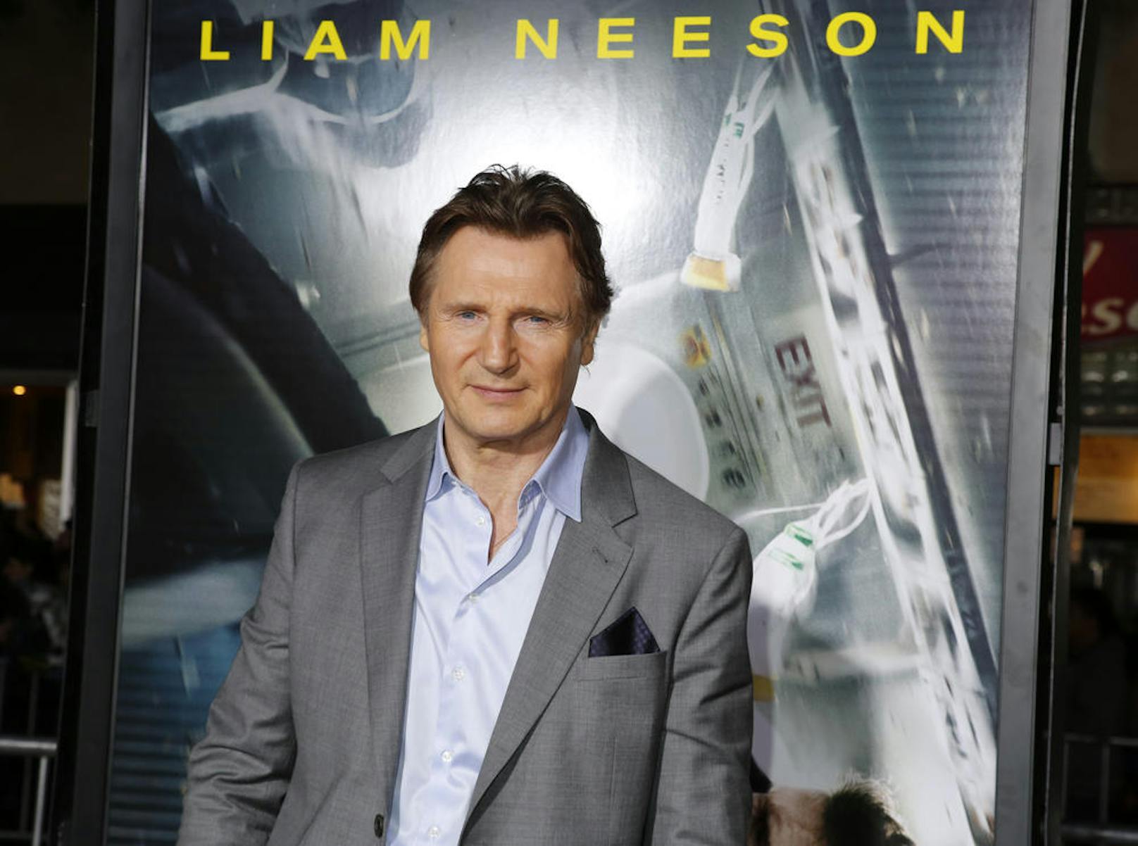 Liam Neeson bei der Premiere von "Non-Stop" in Los Angeles, 2014.