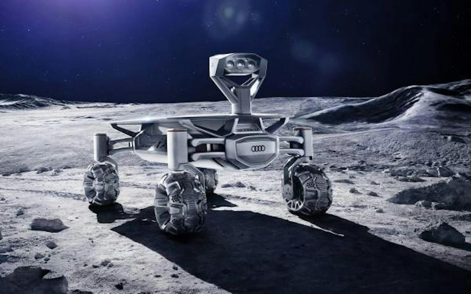 Nokia und Audi wollen zusammen mit dem Mobilfunkanbieter Vodafone auf dem Mond ein 4G-Mobilfunknetz aufbauen. Das Netzwerk soll zwei künftigen Mond-Rovern helfen, Energie zu sparen. Statt dass sie ihre gesammelten Daten, Videos und Fotos direkt zur Erde senden, übermitteln sie diese via 4G zuerst an eine Mond-Basisstation. Von dort können die Dateien dann gebündelt auf die Erde gestreamt werden. Die 4G-Mission soll 2019 mit einer Falcon-9-Rakete der Firma SpaceX von Cape Canaveral starten, heißt es in der Mitteilung.
