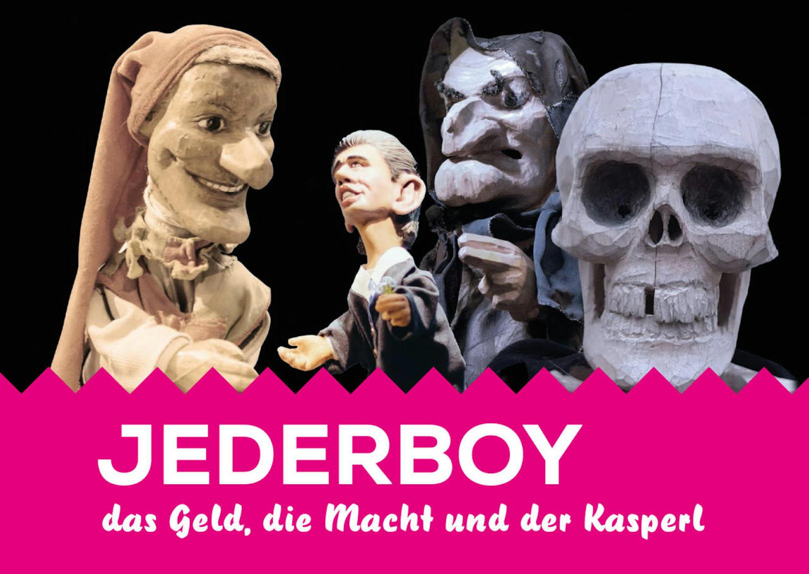 Der Original Wiener Praterkasperl hat jetzt ein Stück für Erwachsene am Start: "Jederboy - das Geld, die Macht und der Kasperl". Die Hauptfigur schaut Kanzler Kurz sehr ähnlich...