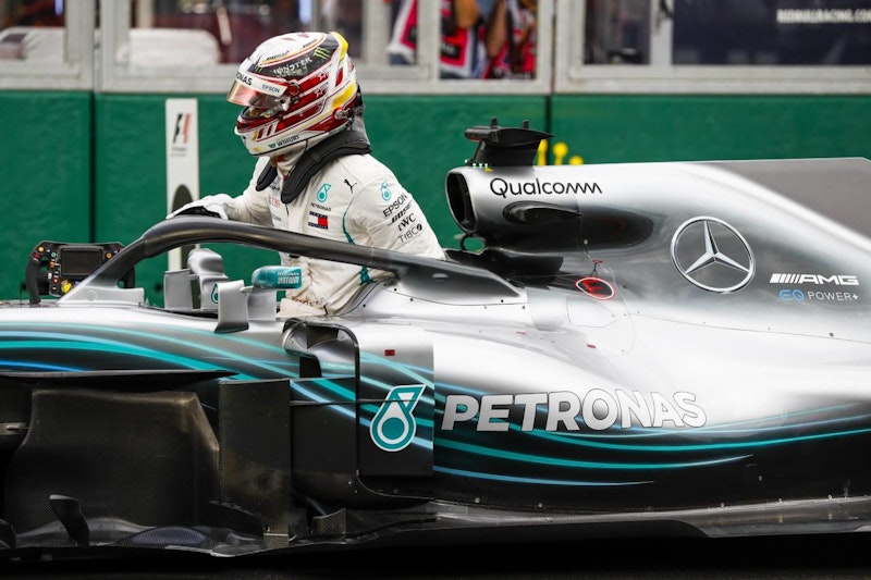 Lewis Hamilton in Melbourne