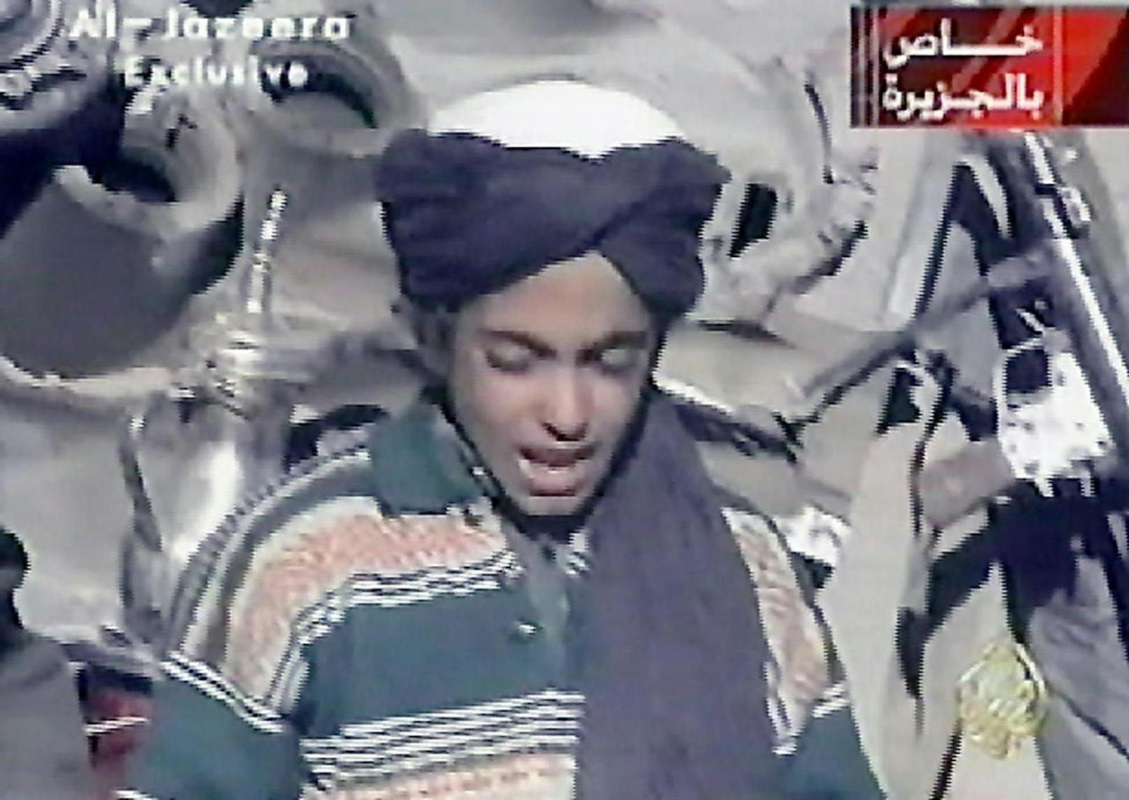 Bislang gab es nur Aufnahmen von ihm als Kind. In einer Audionachricht drohte der Sohn von Osama Bin Laden mit weiteren Anschlägen gegen die USA und deren Verbündete.