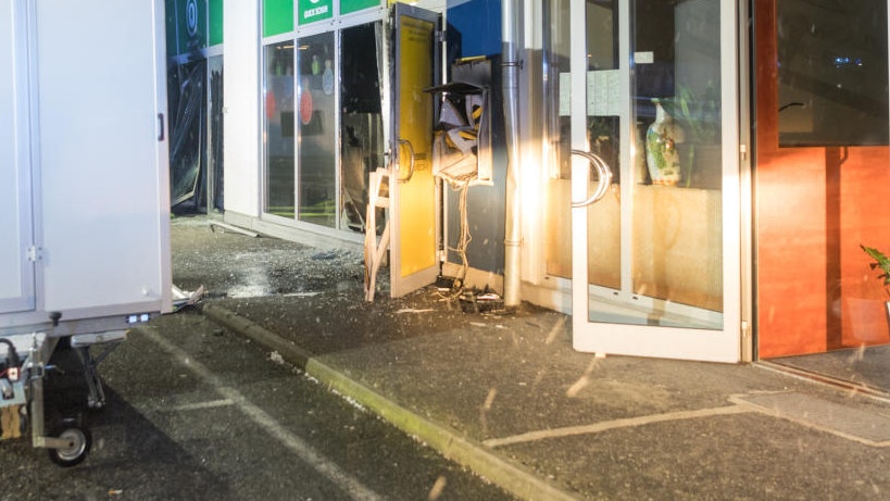 In Unterweitersdorf wurde ein Bankomat gesprengt. Die Polizei ermittelt.