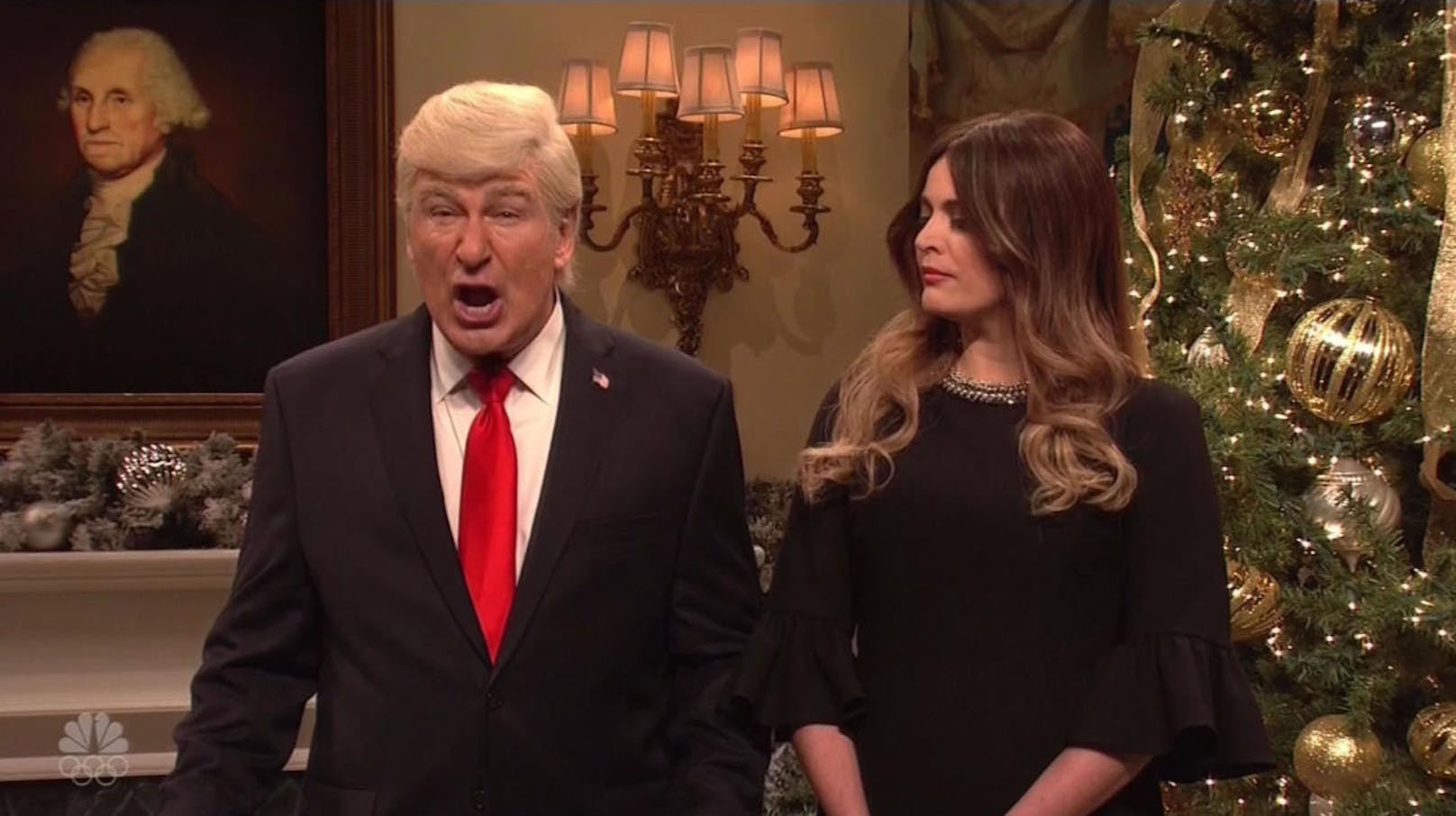 Erstes Pärchen: Alex Baldwin als US-Präsident mit seiner Frau Melania (Cecily Strong)