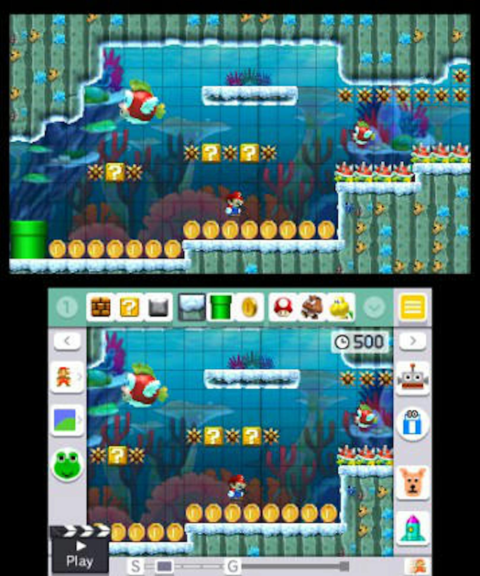 Dazu dient die genannte Mario-Herausforderung, bei der neben dem Level-Durchspielen auch Ziele (sammle alle Münzen ein, besiege alle Gegner) erreicht werden sollen.