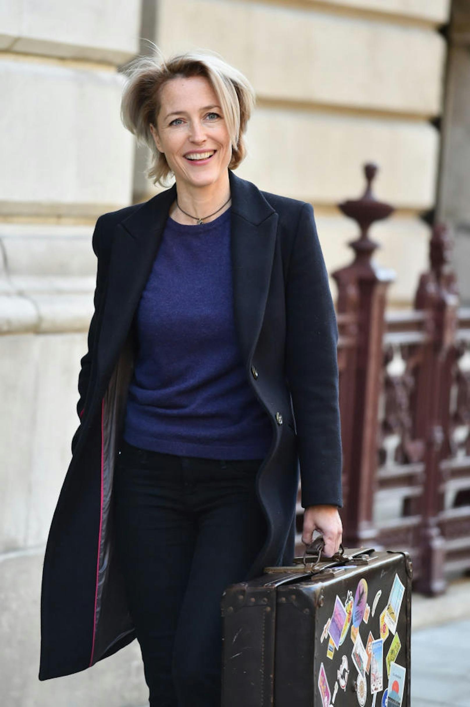 Gillian Anderson am 9. Oktober 2018 in London. 