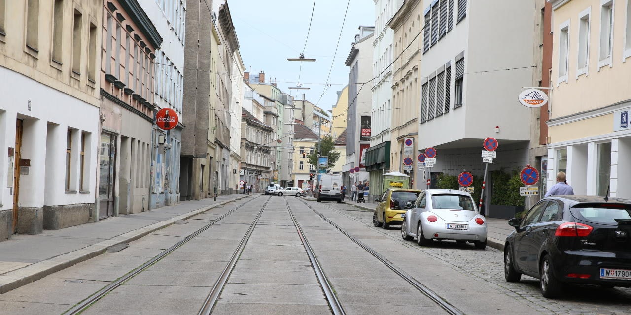So sieht die Neulerchenfelder Straße jetzt aus...