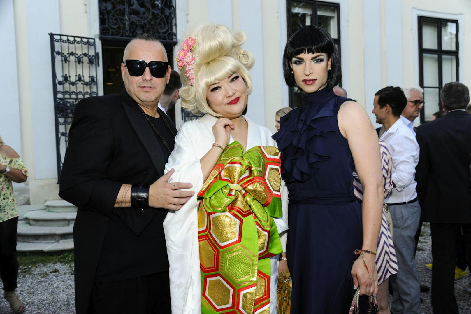 Designer Jürgen Christian Hoerl, Plus Size Model Jun Nakayama & Drag Queen, DJ & Fashion Designer Tamara Mascara