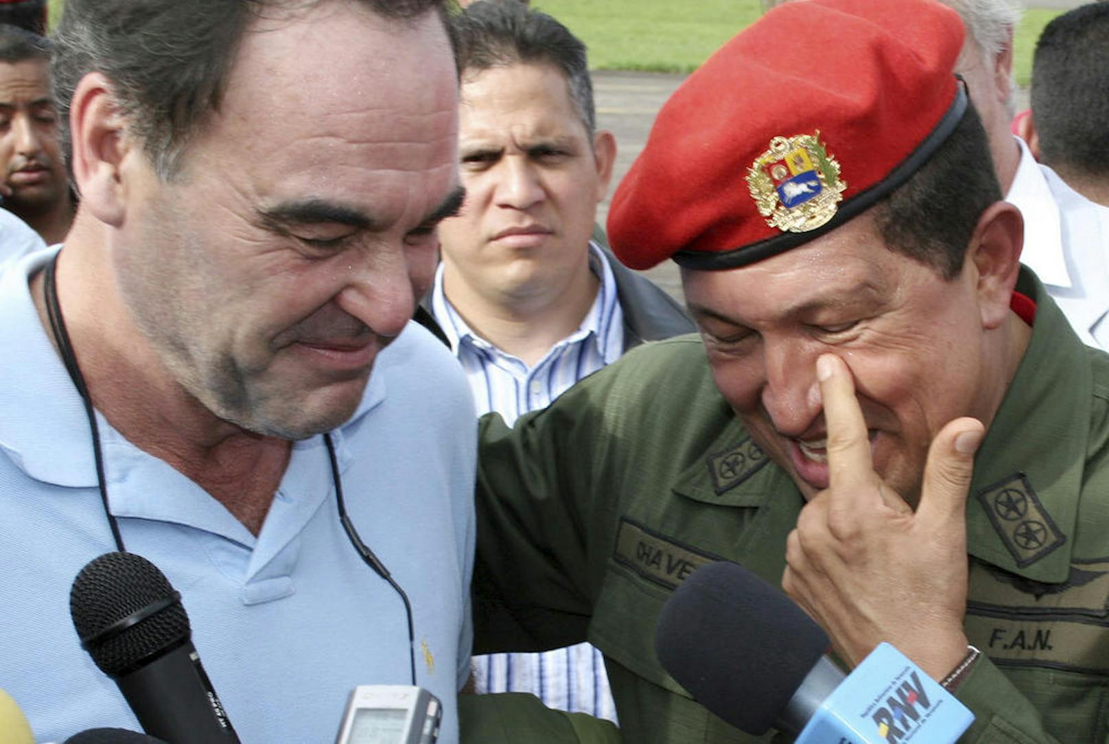 Auch Hugo Chavez und Star-Regisseur Oliver Stone waren auf einer Wellenlänge