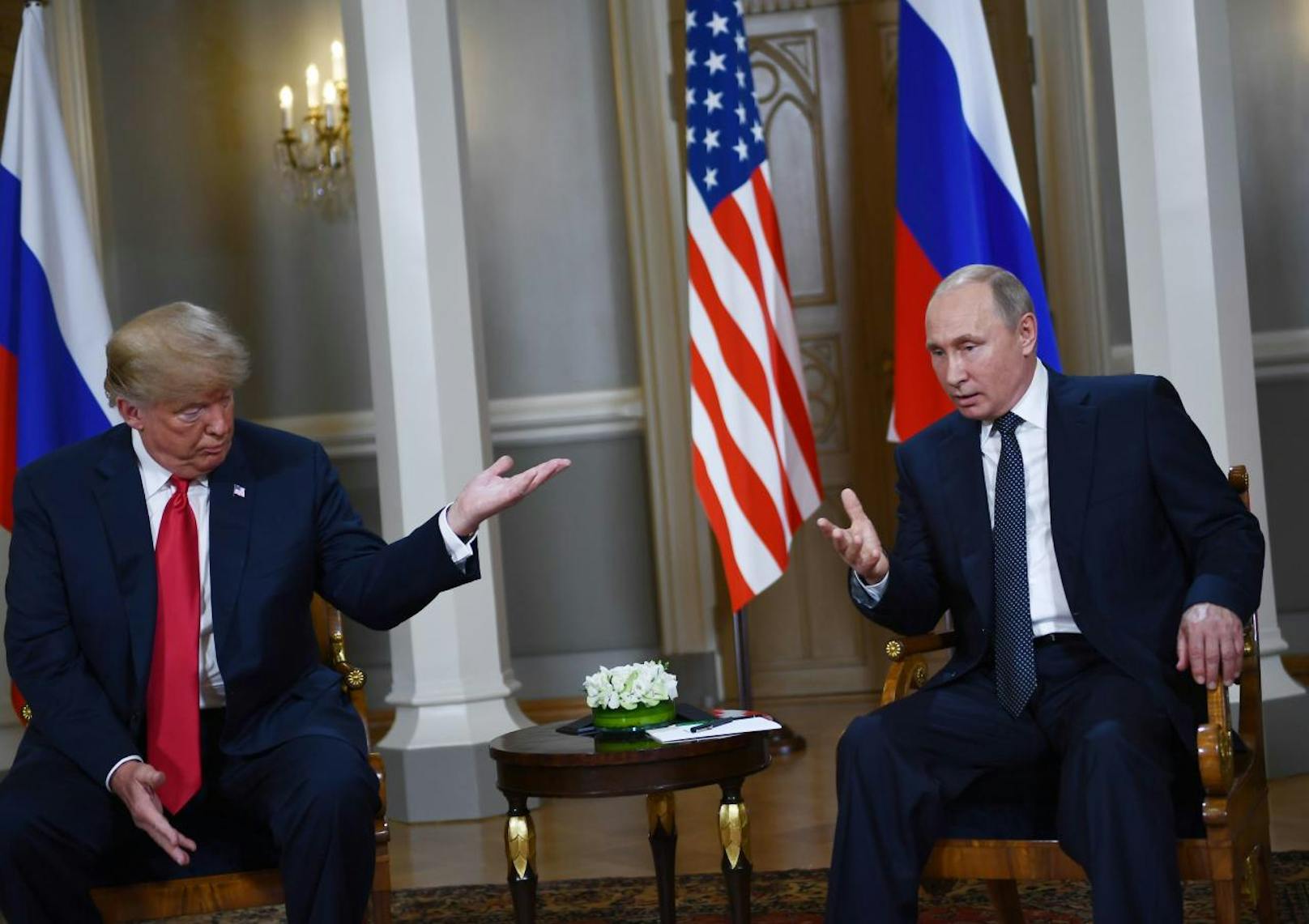 Trump meinte, sich mit Russland zu verstehen sei "eine gute Sache, keine schlechte". An besseren Beziehungen wolle man nun arbeiten.