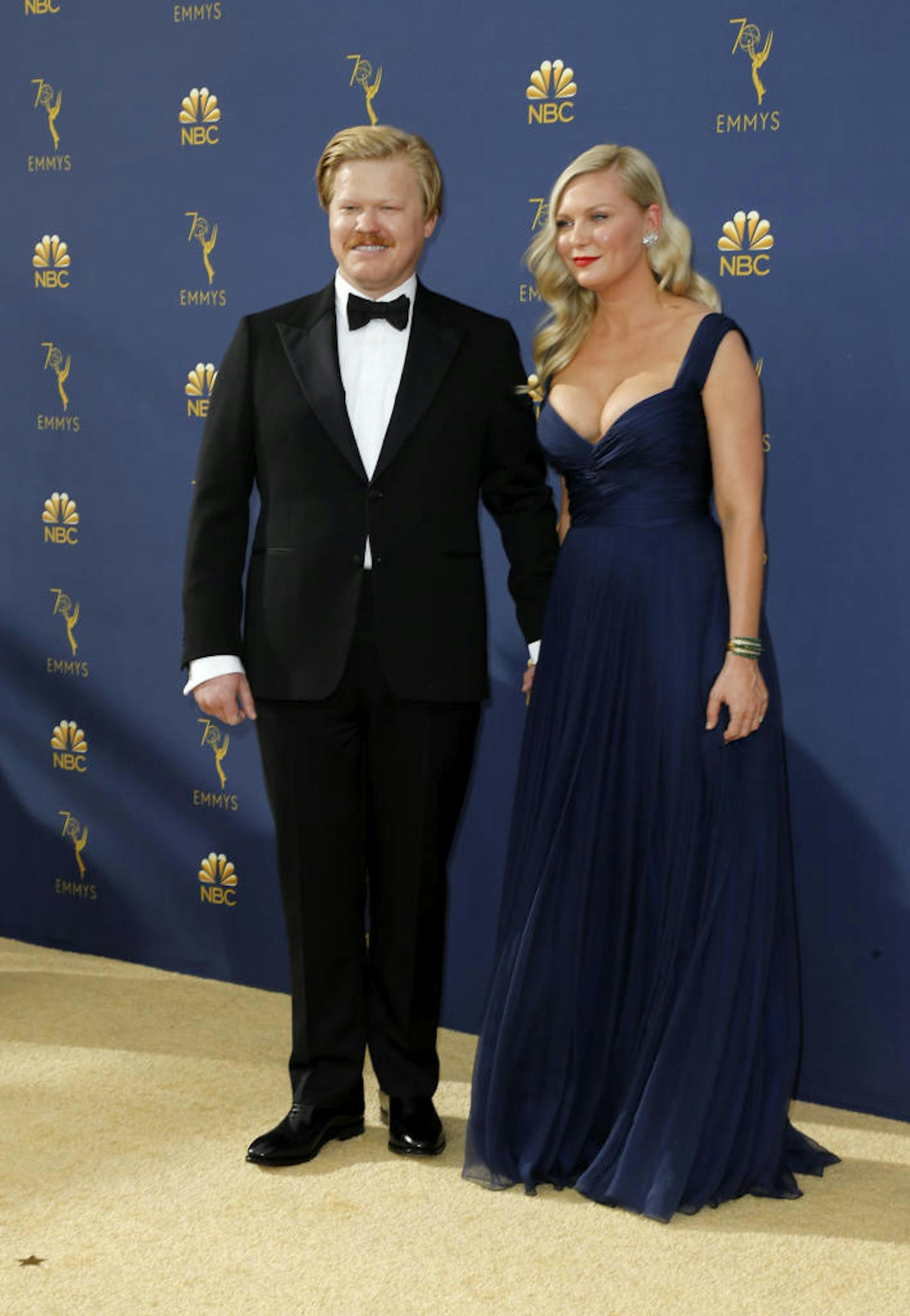 Jesse Plemons und Kirsten Dunst bei der 70. Emmy-Verleihung