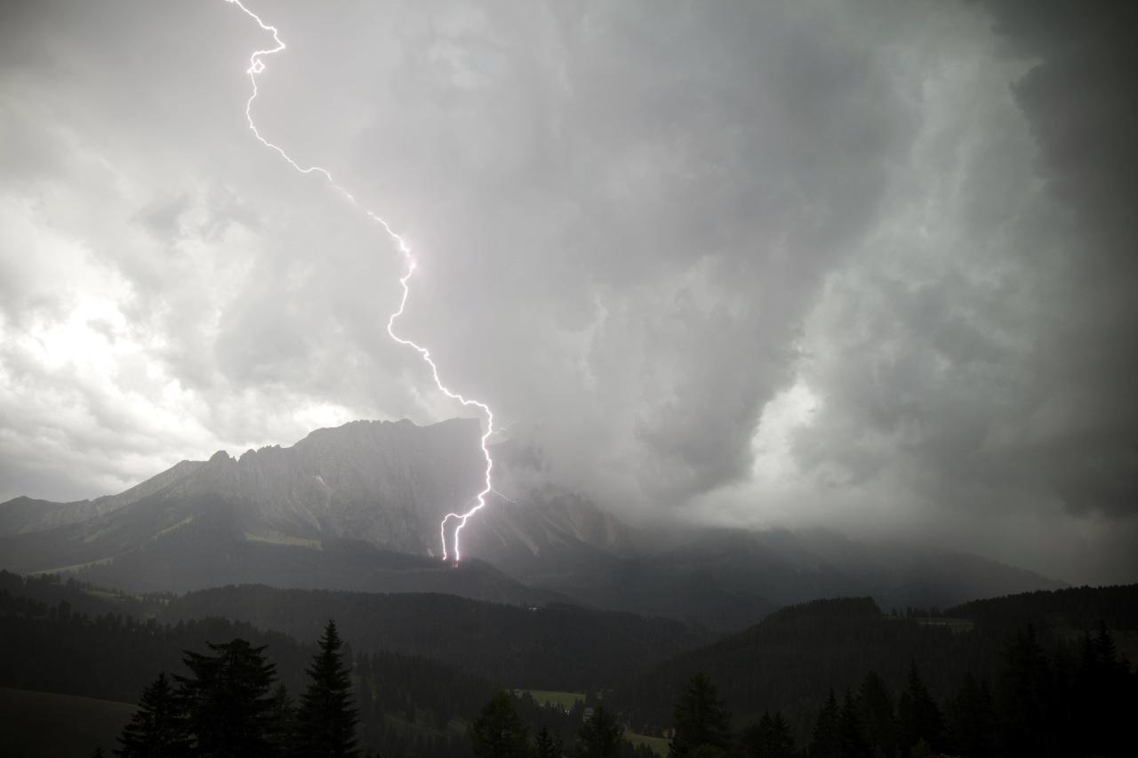 Unwetter im gebirge sind keine Seltenheit.