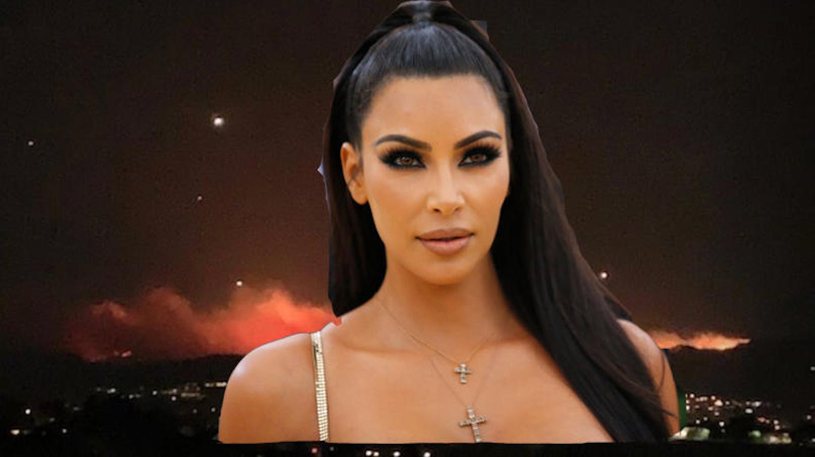 09.11.2018: Wegen Waldbränden in Kalifornien musste Kim Kardashian aus ihrer Villa fliehen