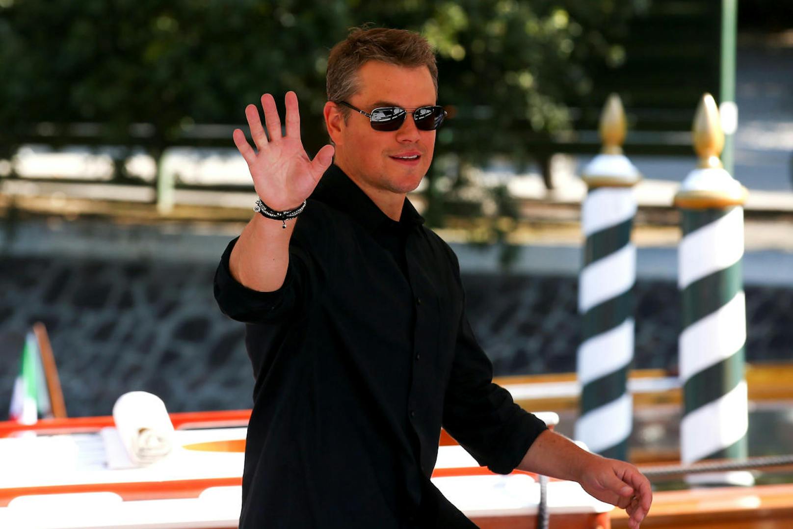 Matt Damon bei der Ankunft in Venedig