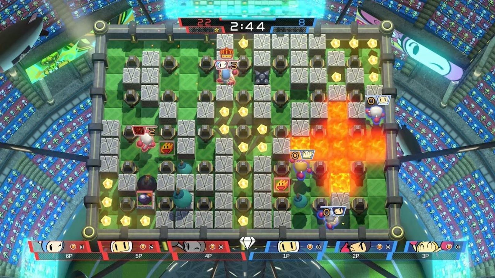 Super Bomberman R erscheint ab 13. Juni für PlayStation 4, Xbox One und PC. In Super Bomberman R können zwei Spieler gleichzeitig im "Story Modus" zusammenarbeiten, um die verschiedenen Level zu meistern. Die Spieler lenken ihren Bomberman durch ein labyrinthähnliches Spielareal und zünden Bomben, um innerhalb einer bestimmten Zeit Wege zu öffnen und Kontrahenten oder die CPU-gesteuerten Feinde auszuschalten. Während sich im "Battle Modus" bis zu acht Spieler lokal oder online gegenseitig bekämpfen, können sich die Spieler im wettbewerbsorientierten "Grand Prix Modus" mit bis zu drei anderen Spielern zusammenschließen und gegen andere Teams antreten.