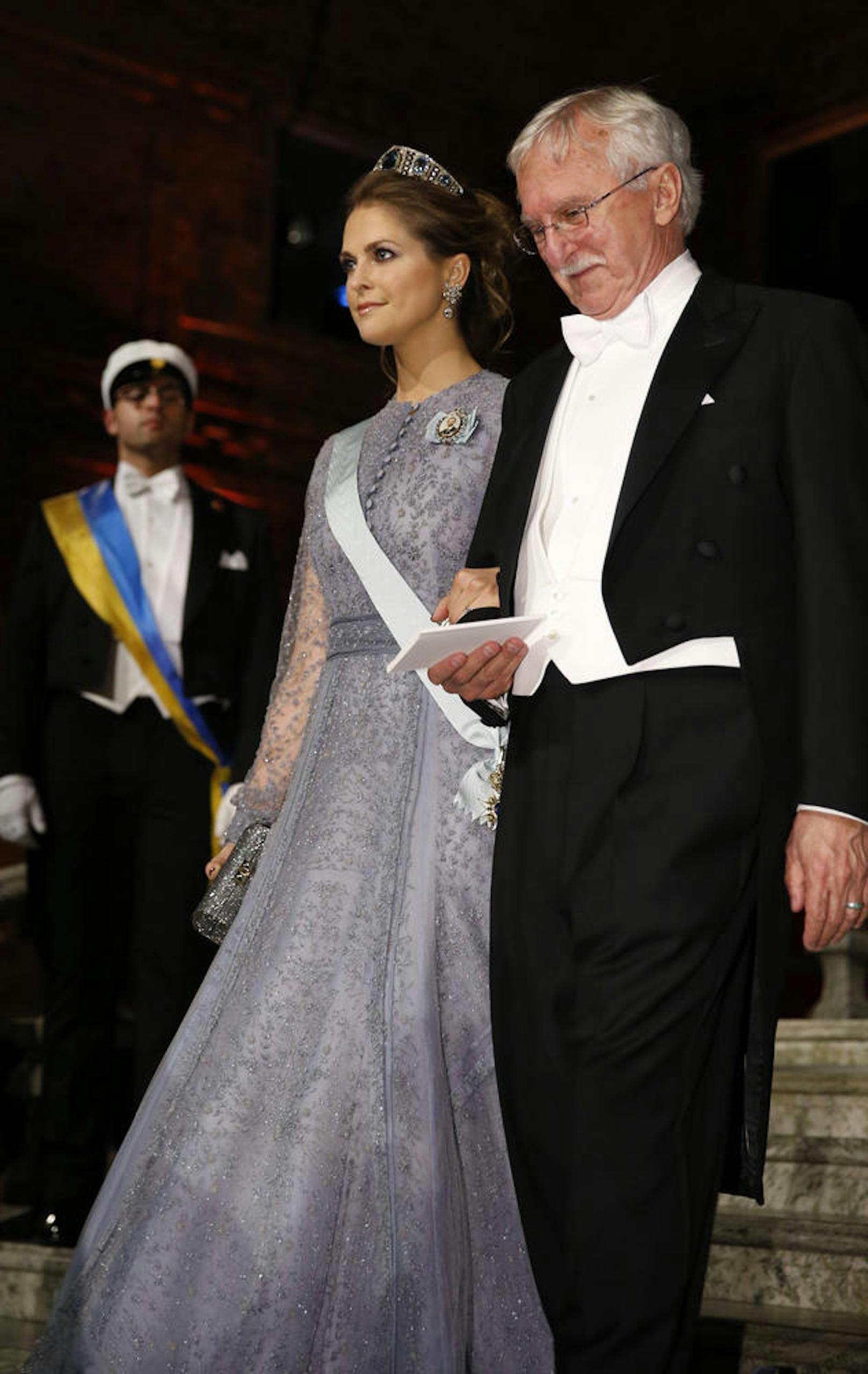 Prinzessin Madeleine 2015 bei der Verleihung des Nobelpreises in Stockholm.