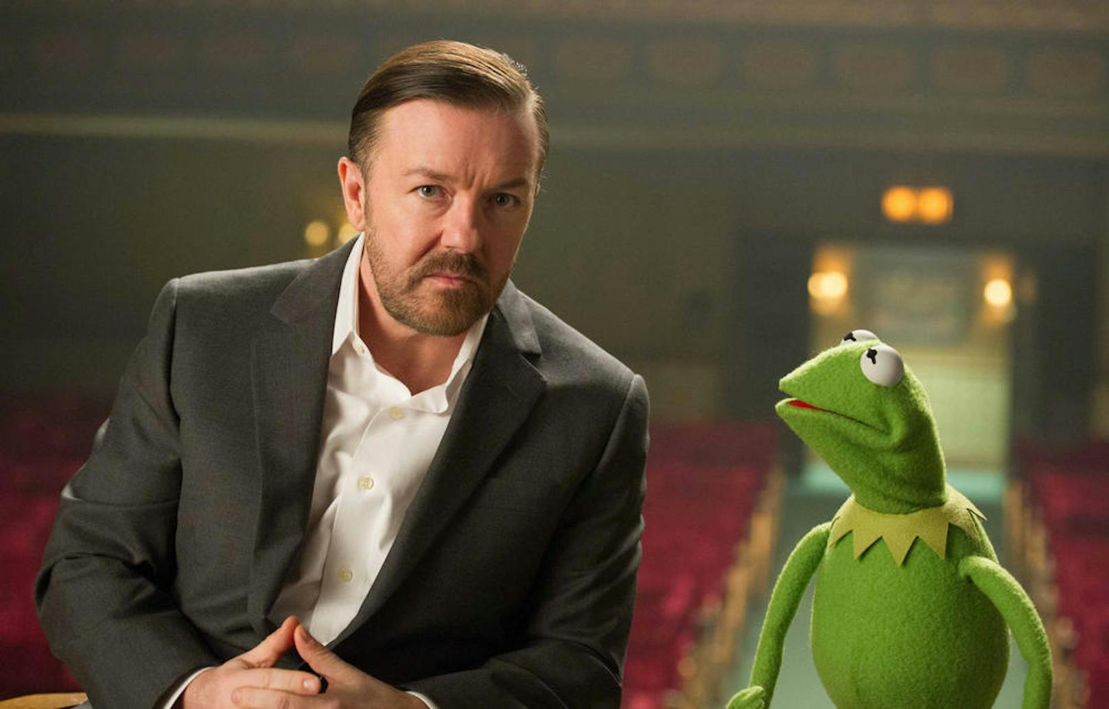 Ricky Gervais bei "Muppets Most Wanted"