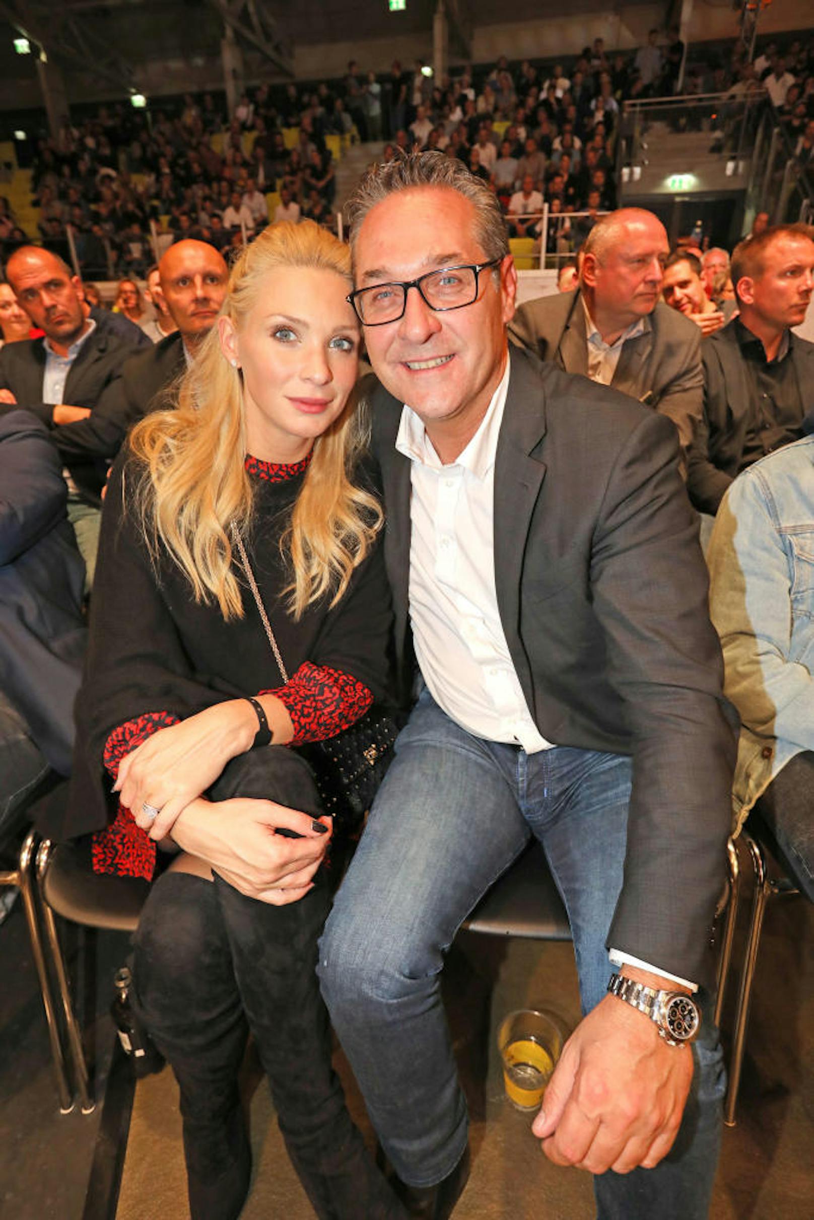 Philippa und Heinz Christian Strache als Gäste bei der "Fight Night" von Boxer Marcos Nader