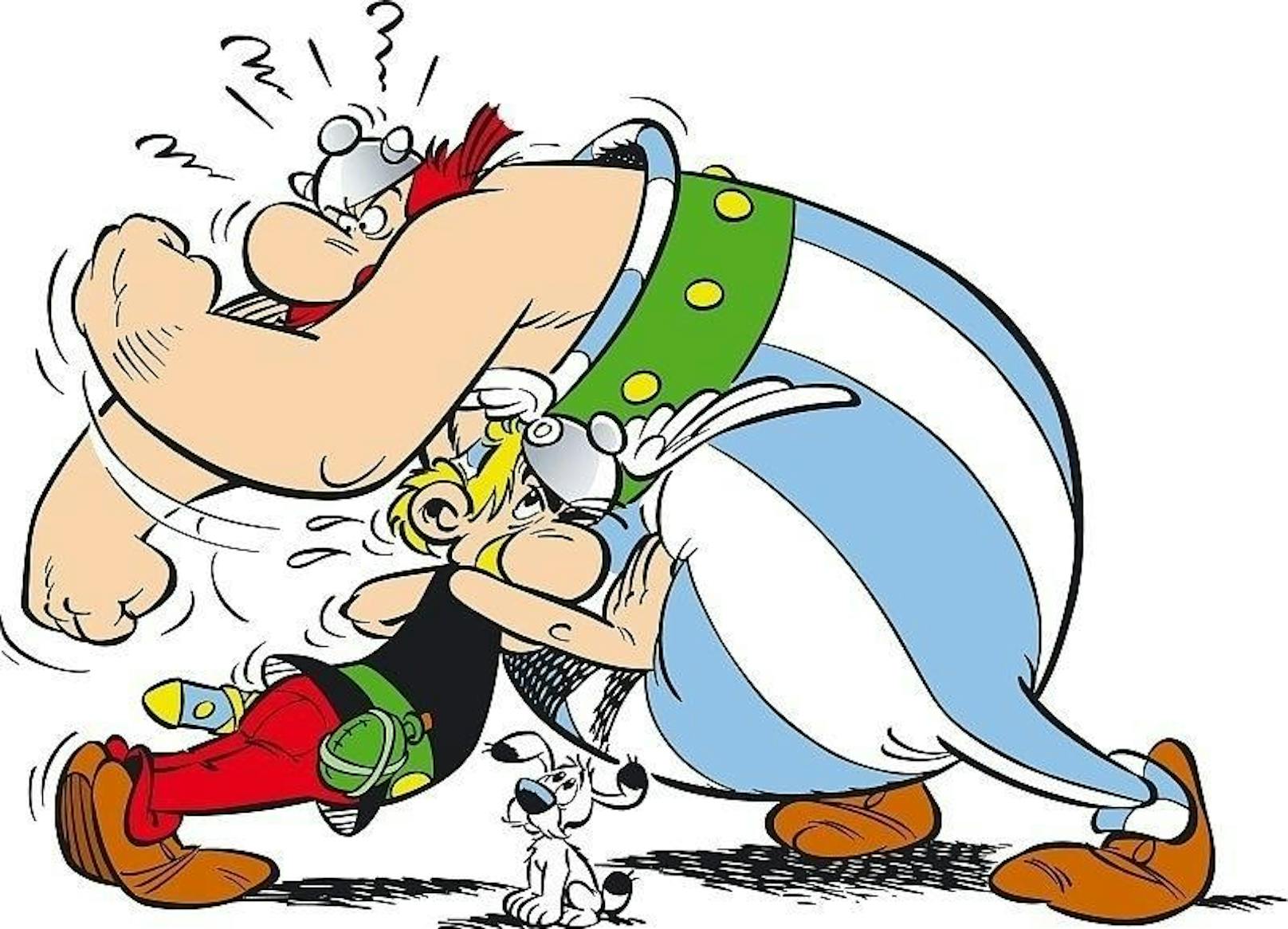 Bis heute werden die Asterix-Bände 2 bis 7 in der deutschsprachigen Ausgabe in anderer Reihenfolge als im französischen Original publiziert. 

Die tatsächliche Chronologie: 
2 Die goldene Sichel (im Deutschen: 5)
3 Asterix und die Goten (7)
4 Asterix als Gladiator (3)
5 Tour de France (6)
6 Asterix und Kleopatra (2)
7 Der Kampf der Häuptlinge (4)