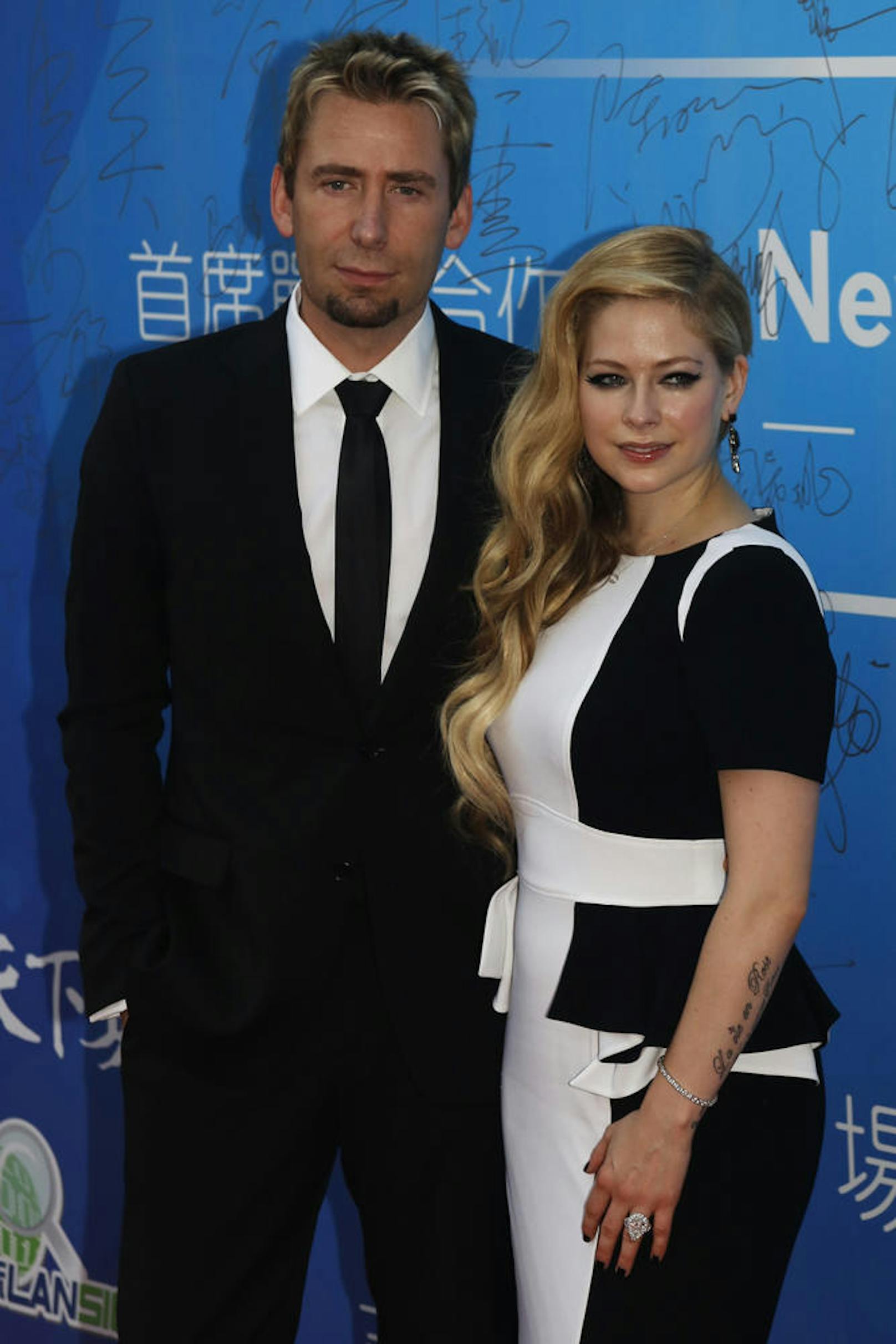 Avril Lavigne mit ihrem Ex Chad Kroeger bei den Huading Awards in Macau, 2013.