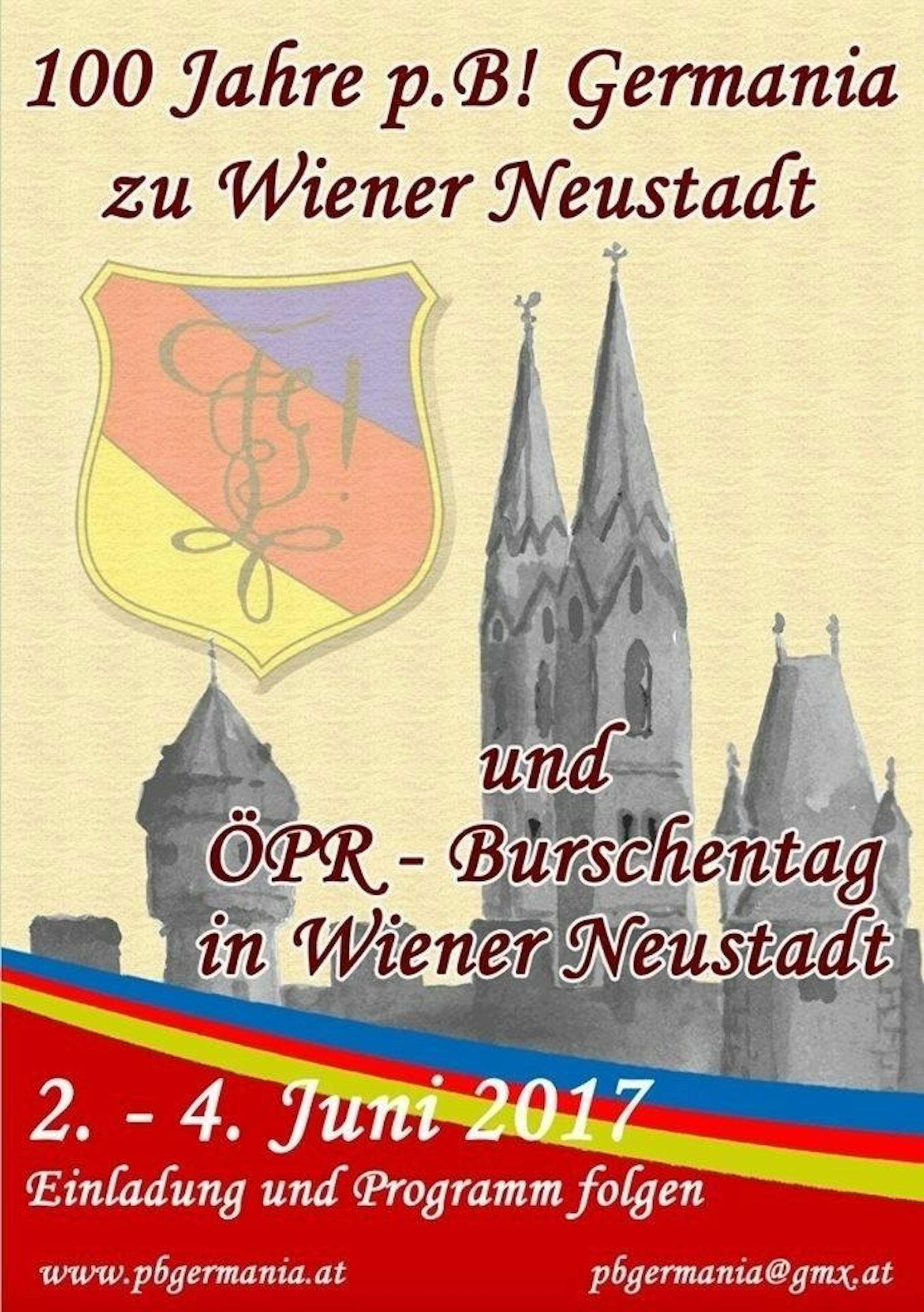 Fakt ist aber: Der Burschentag des Österreichischen Pennälerrings (ÖPR) stand ganz im Zeichen des 100-Jahre-Jubiläums der wegen Nazilieder in die Kritik geratenen Burschenschaft Germania zu Wiener Neustadt.