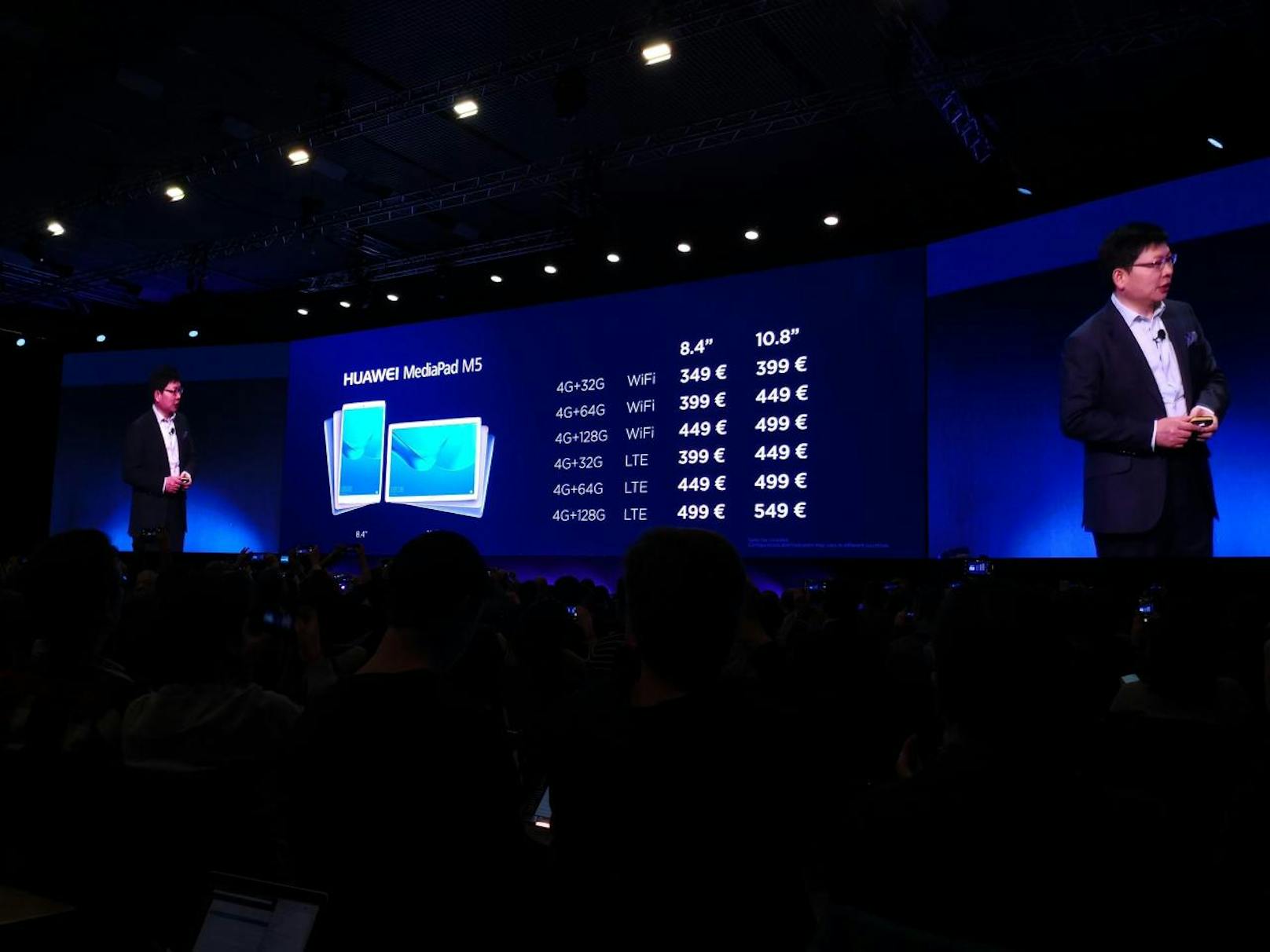Die Preise des Huawei MediaPad M5.